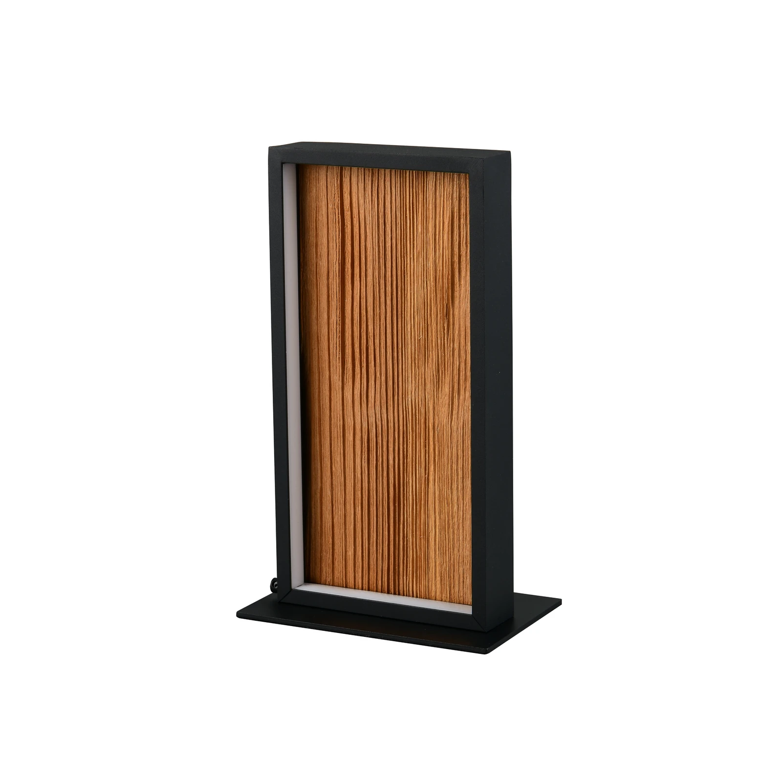 stolová LED lampa Kalea, výška 30 cm, farba dreva, drevo