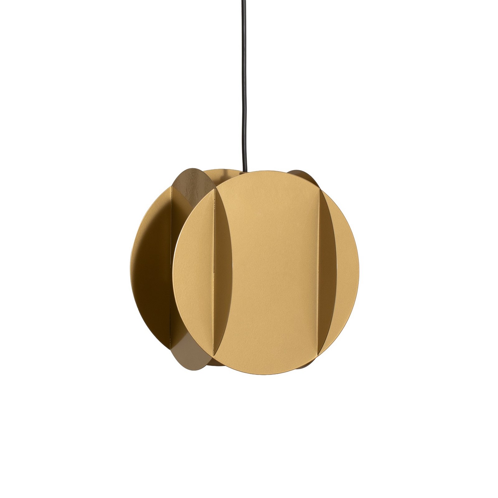 Corner pendant light, gold-coloured, 25 x 25 cm, metal, E27 Corner pendant light, gold-coloured, 25 x 25 cm, metal, E27