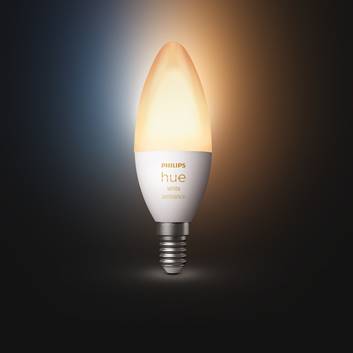 Philips Hue svíčka bílá Ambiance E14 5,2W