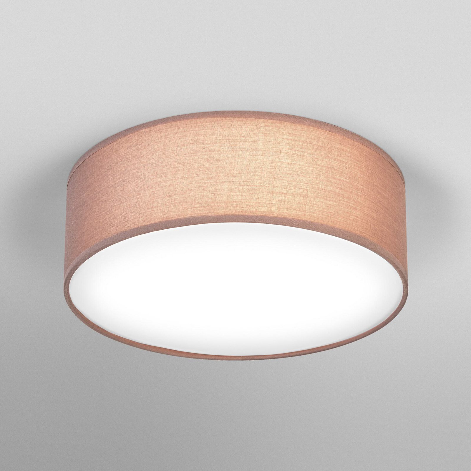 OSRAM ORBIS PARIS mennyezeti világítás, barna, Ø 30 cm, textil, E27