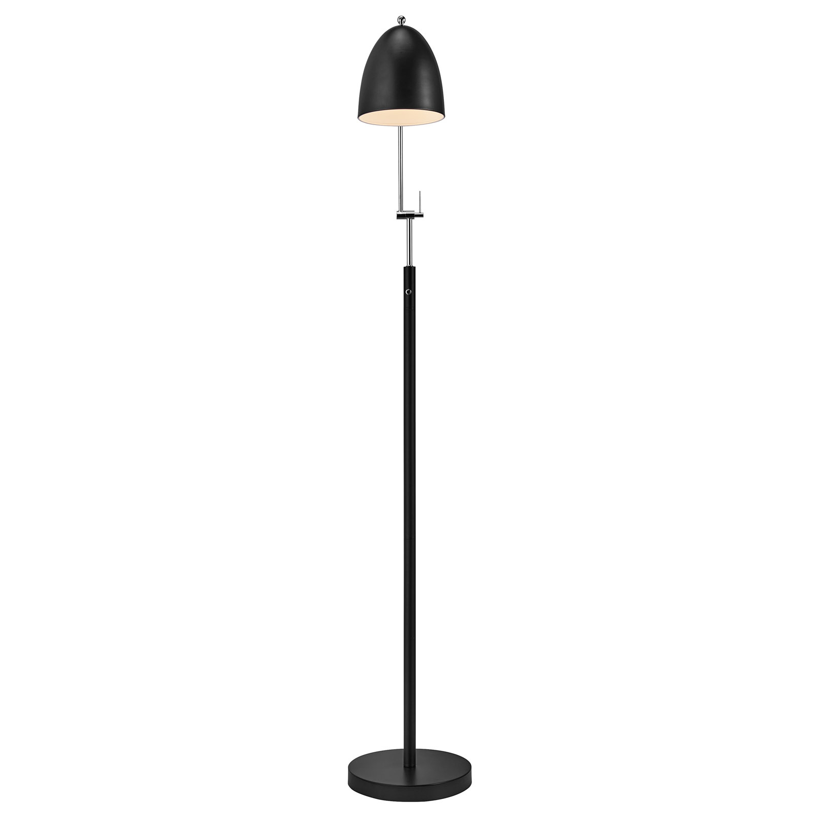 Vloerlamp Alexander in delicate vorm, zwart