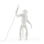 LED-koristepöytävalo Monkey Lamp, valkoinen, pysty