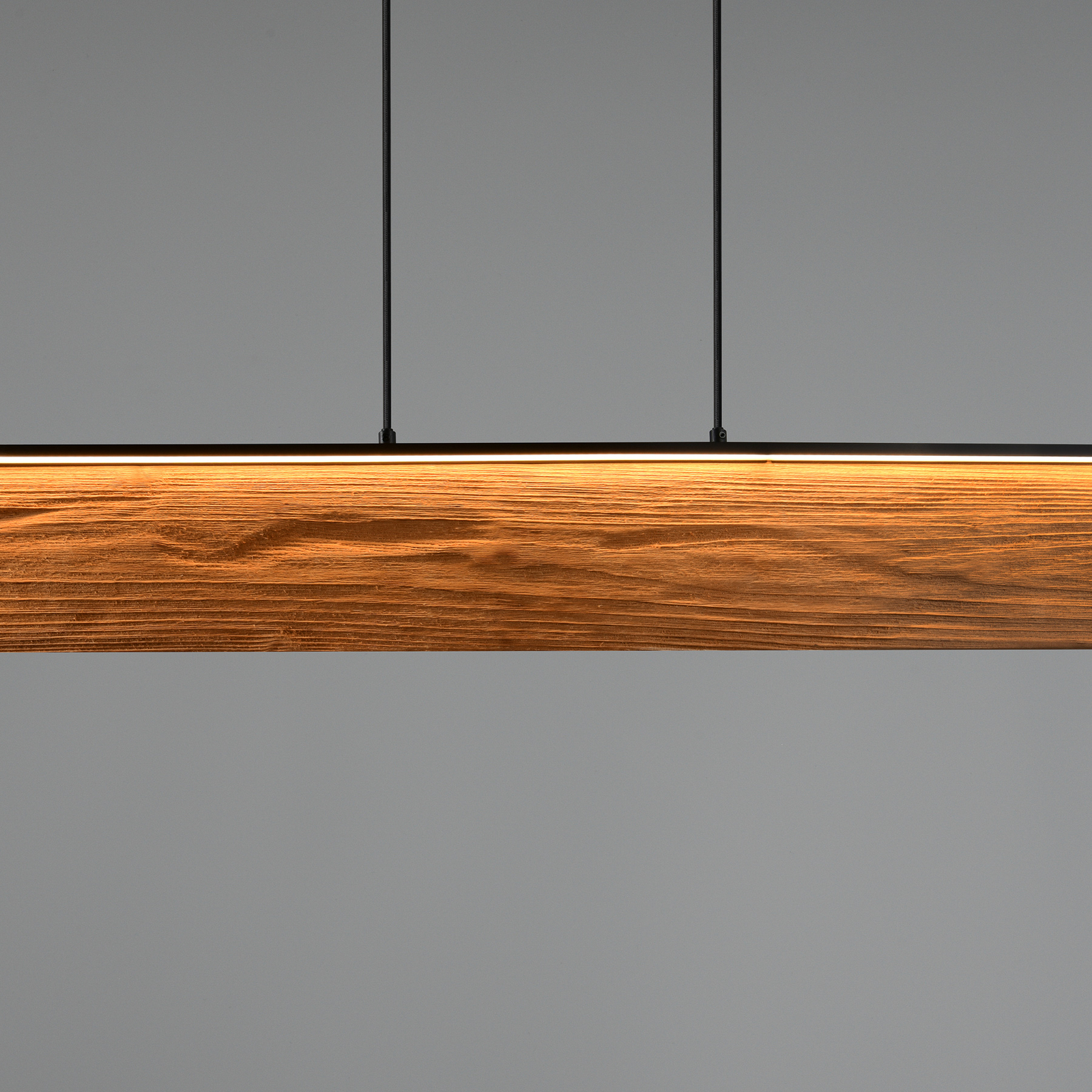 Κρεμαστή λάμπα LED Kalea, μήκος 110 cm, χρώμα ξύλου, ξύλο Κρεμαστή λάμπα LED Kalea, μήκος 110 cm, χρώμα ξύλου, ξύλο