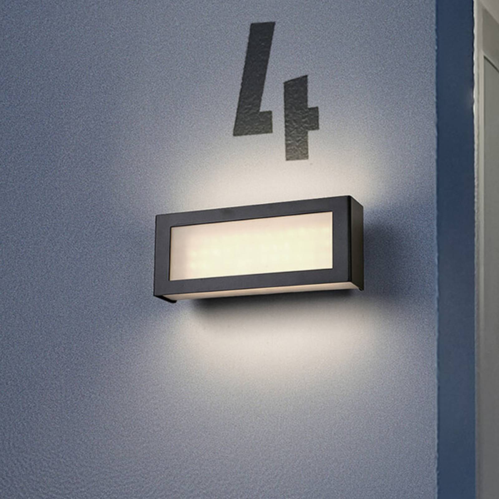 Applique d'extérieur LED OSRAM ENDURA STYLE NOVA, gris foncé, IP54