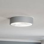 Cleo 300 ceiling light, IP54, Ø 30 cm grey