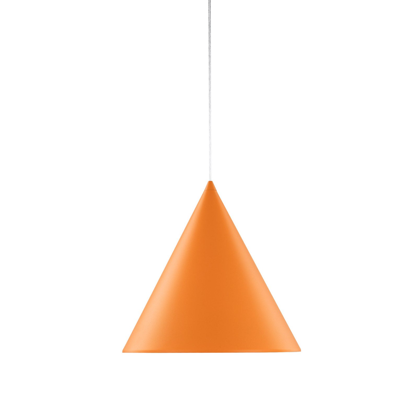 Cono pendant light, 1-bulb, Ø 32 cm, orange