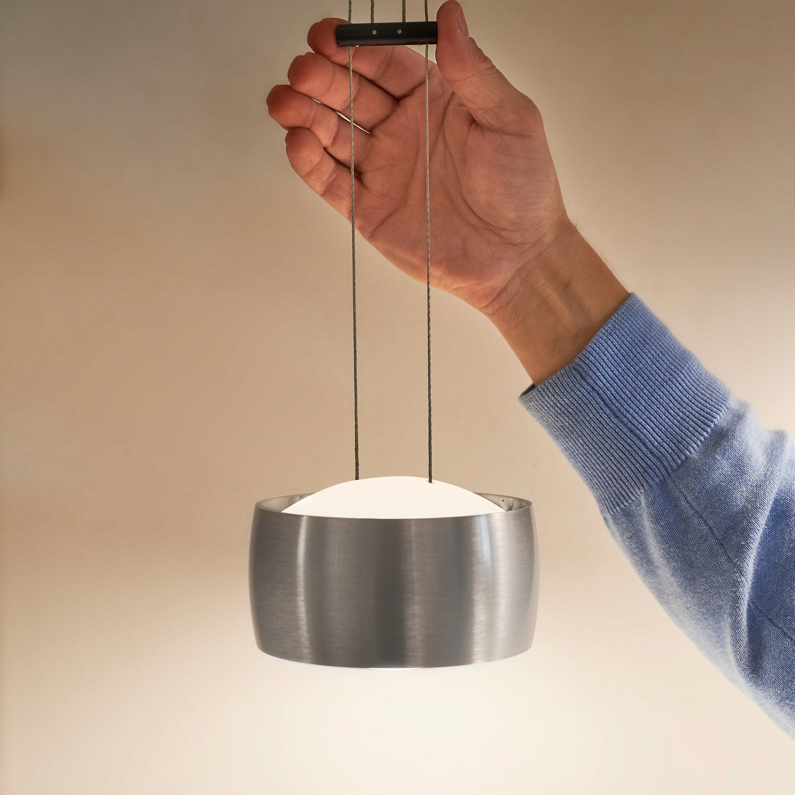 High-quality hanging light GRACE 2-bulb