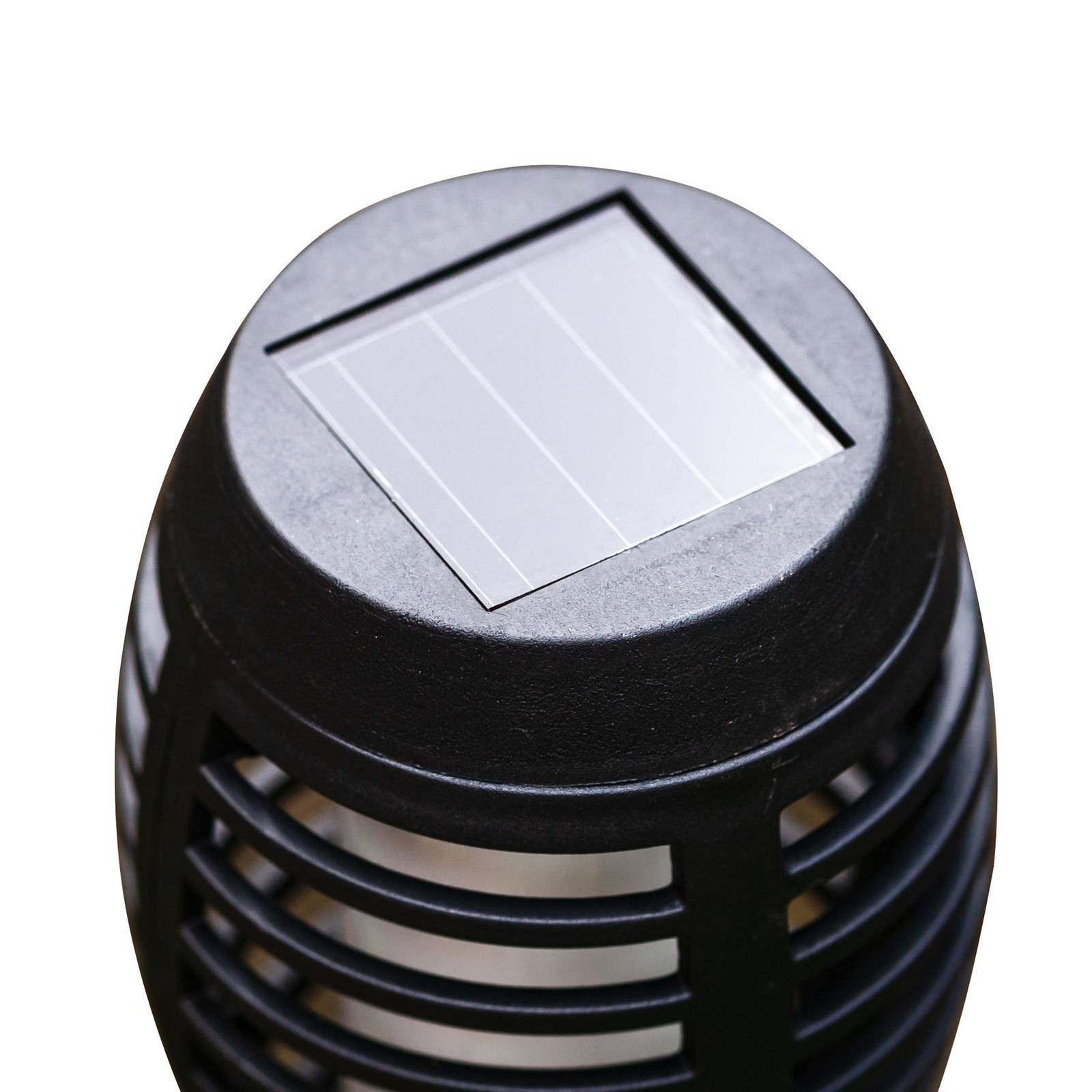 Lampa solarna z grotem ziemnym LED FANILO, czarna, 45 cm, zestaw 5 sztuk IP44