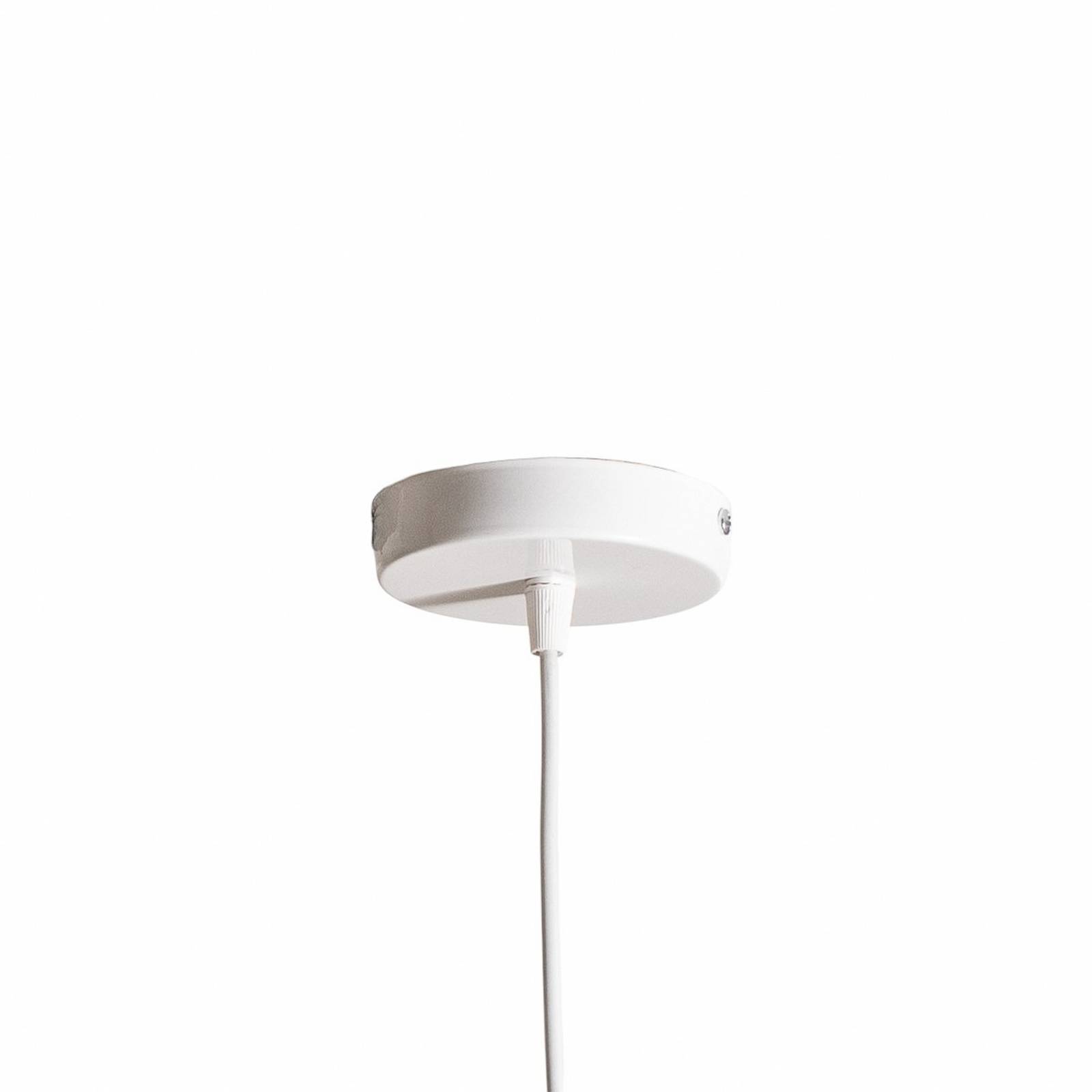 Lampa wisząca Genisy, biała, Ø 31 cm, metal, E27