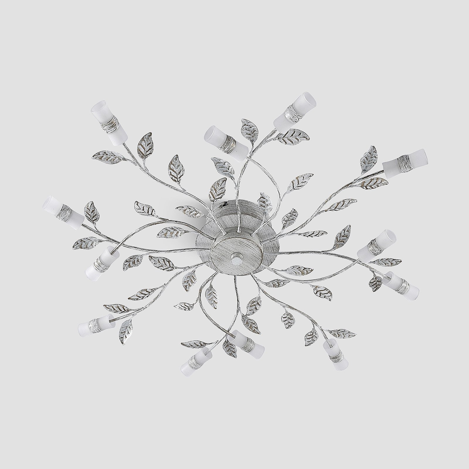 Lindby LED-Deckenleuchte Bolonia, bronze/weiß, Ø 80 cm