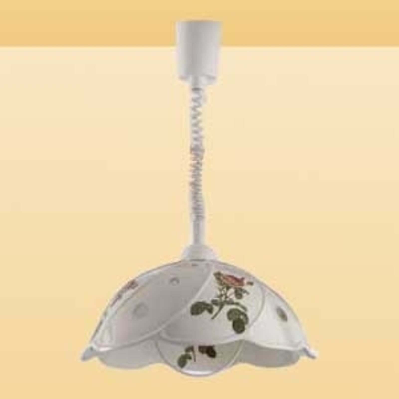 Ceramiche ROSA hanging light with rise and fall mechanism, for Living / Dining Room, ceramic, plastic, E27, 100 W, energy efficiency: A++