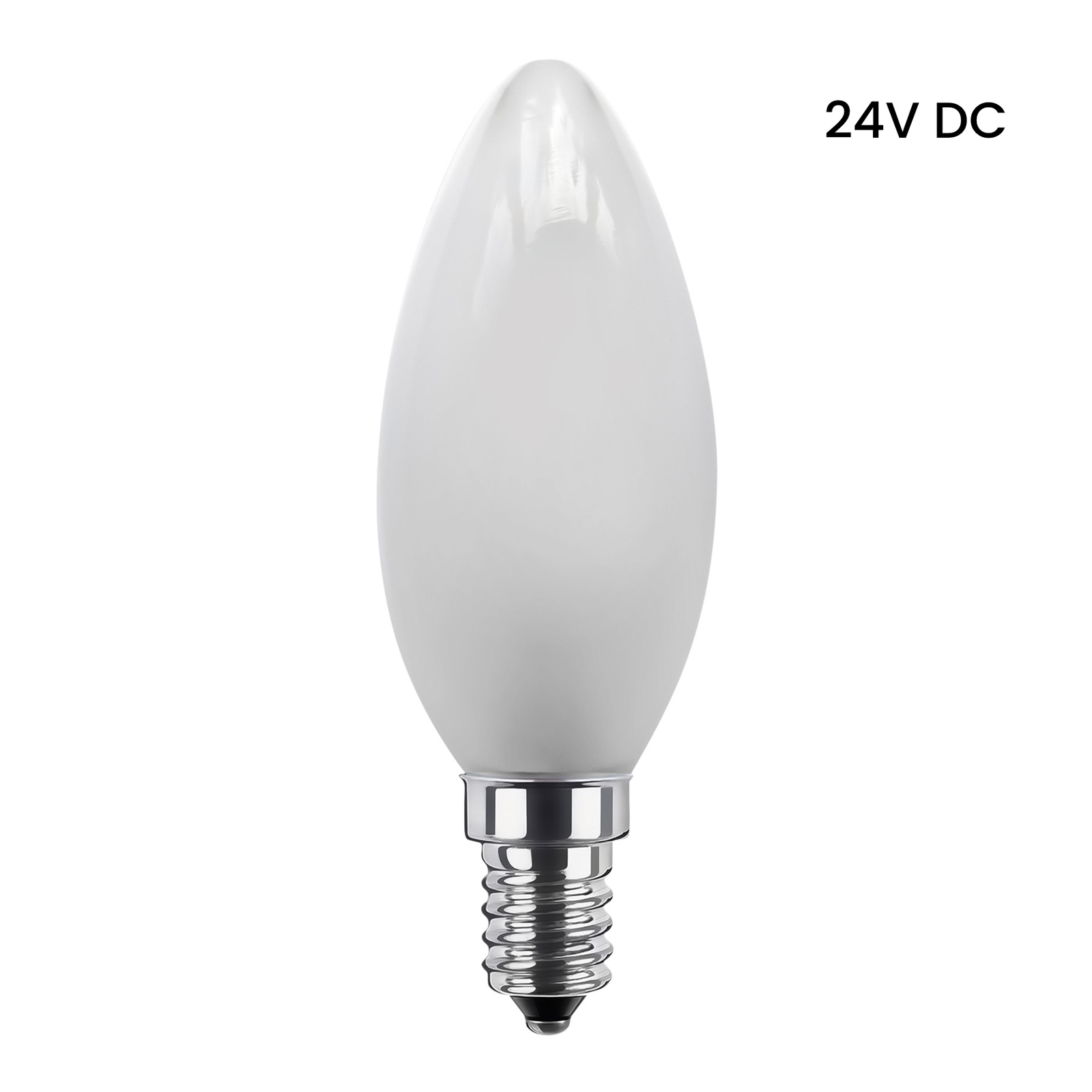 SEGULA LED-Kerzenlampe E27 24V DC 3W 927 ambient matt