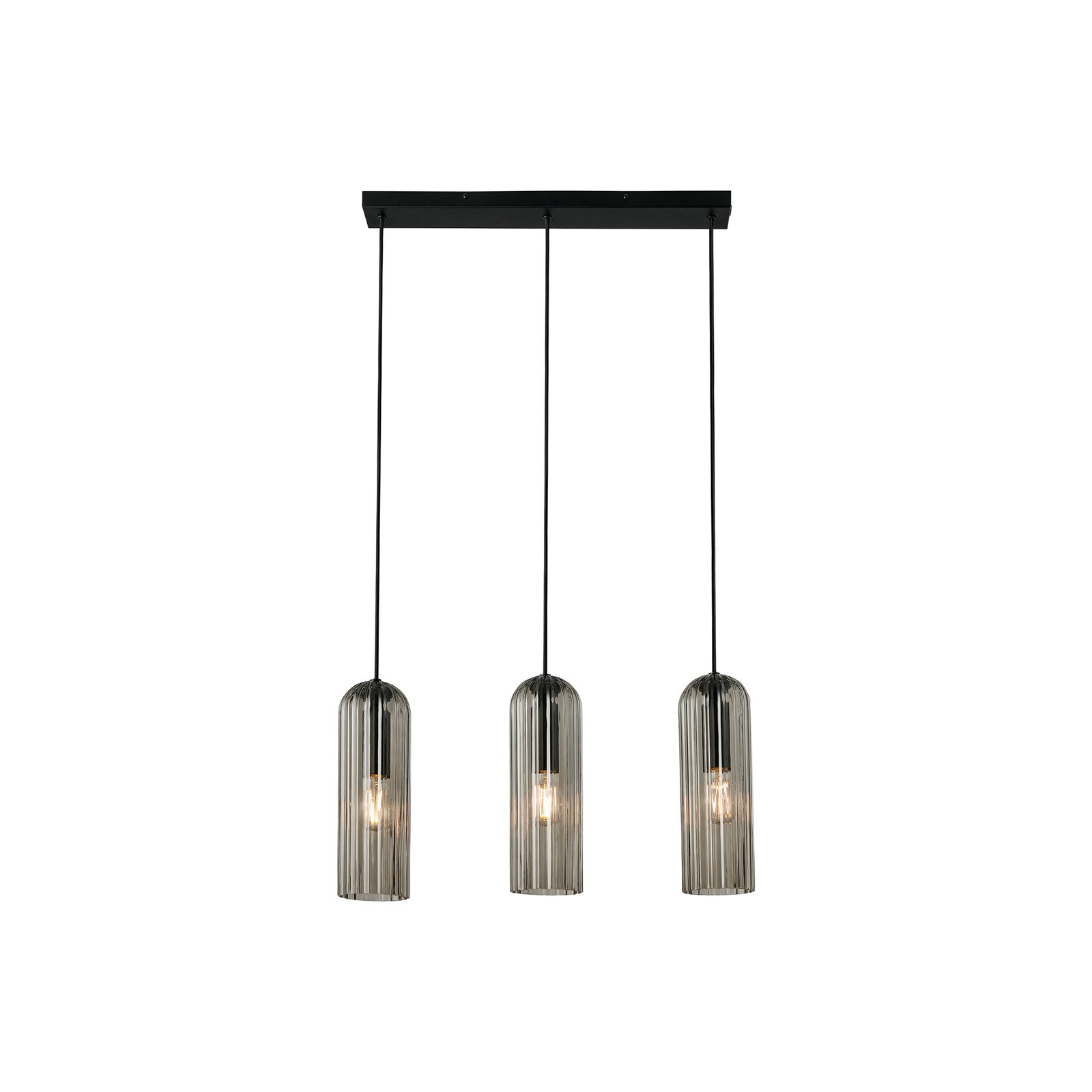 Miella 3 Pendelleuchte Rail Smoke - Nordlux