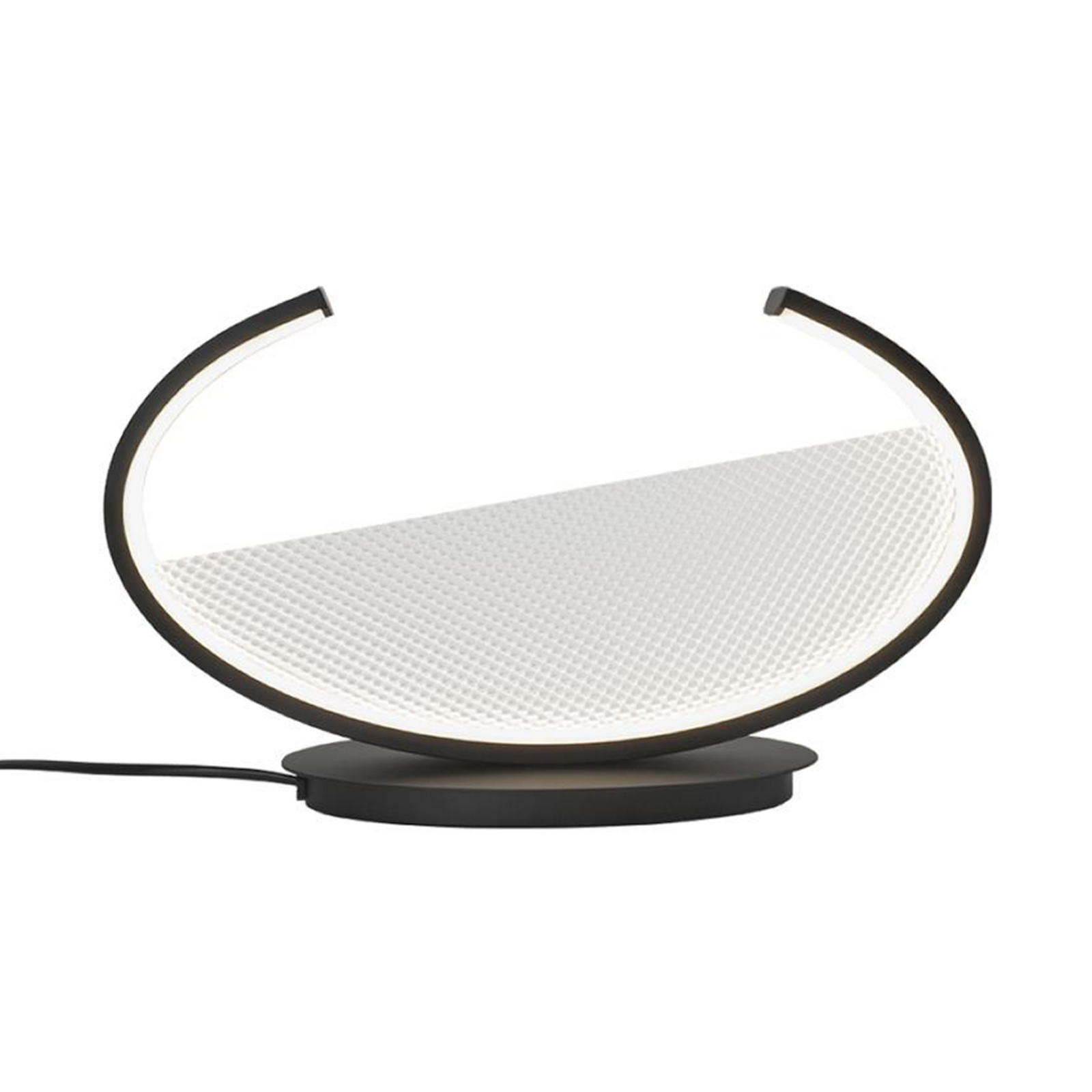 Adele LED table lamp, height 22 cm, black, metal