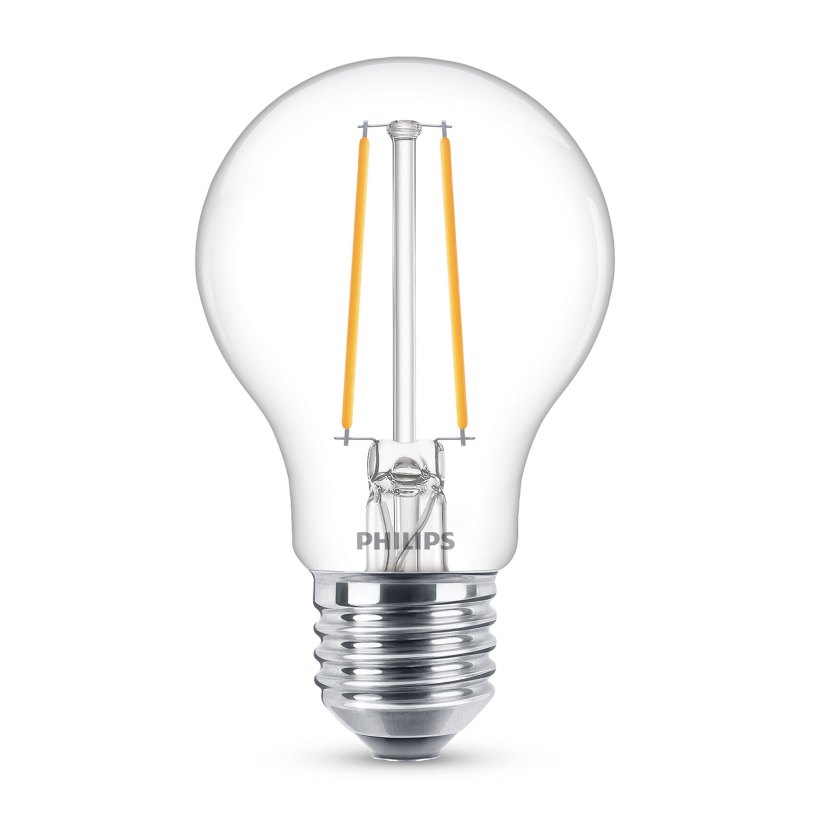 Philips Classic LED-pære E27 A60 2,2W klar 2.700K