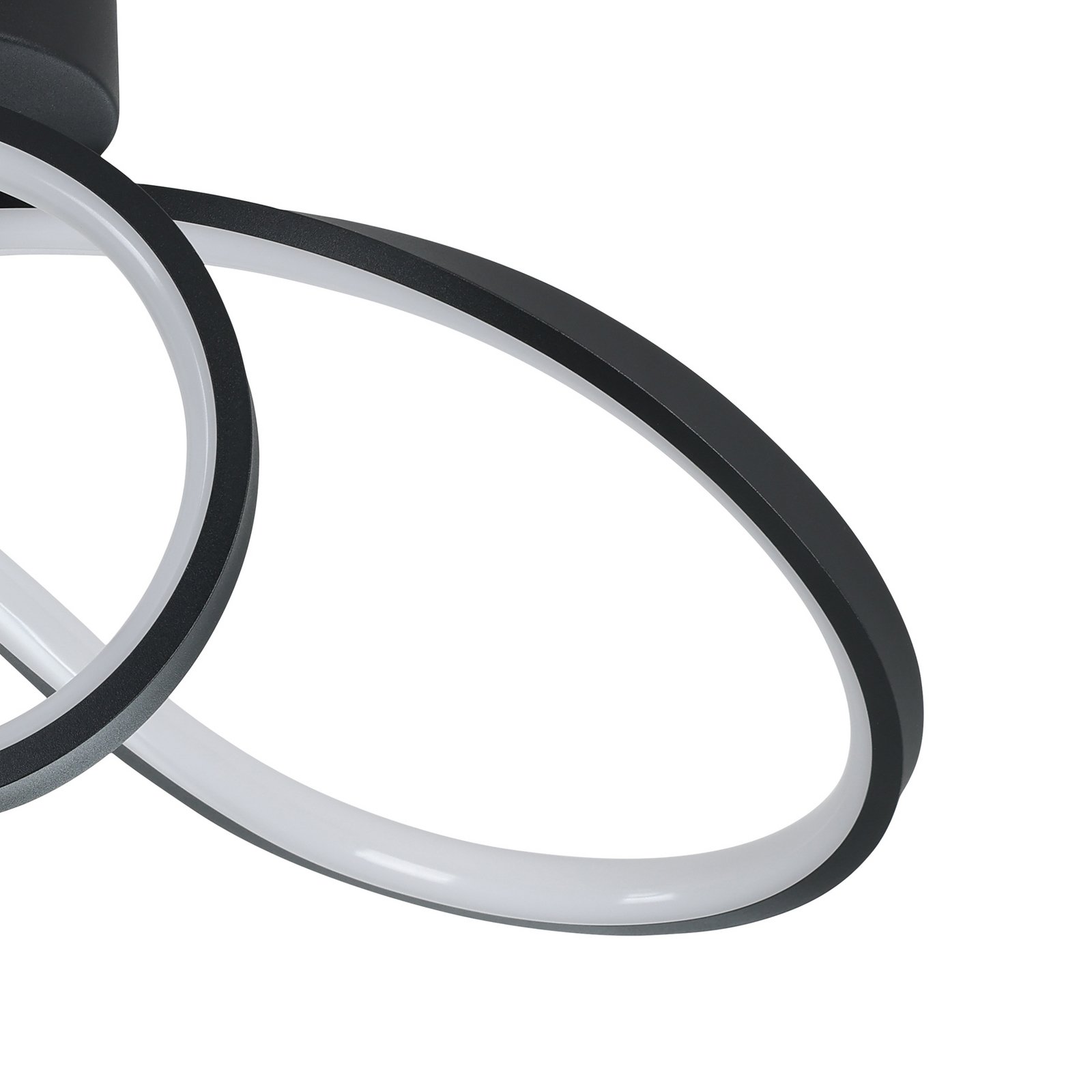 EGLO connect LED-Deckenleuchte Calarossa-Z, schwarz, Alu