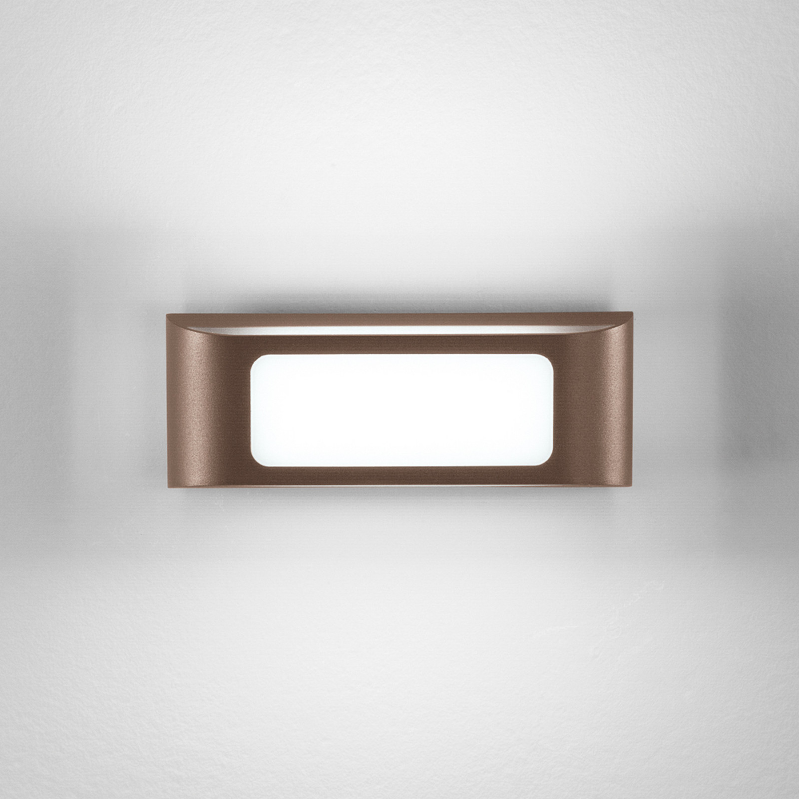 Intec Μπρούντζος, Λευκό Λάμπα Led Εξωτερικού Χώρου Desert, Χρώμα Μπρονζέ, Πλάτος 25 Cm, Μέταλλο