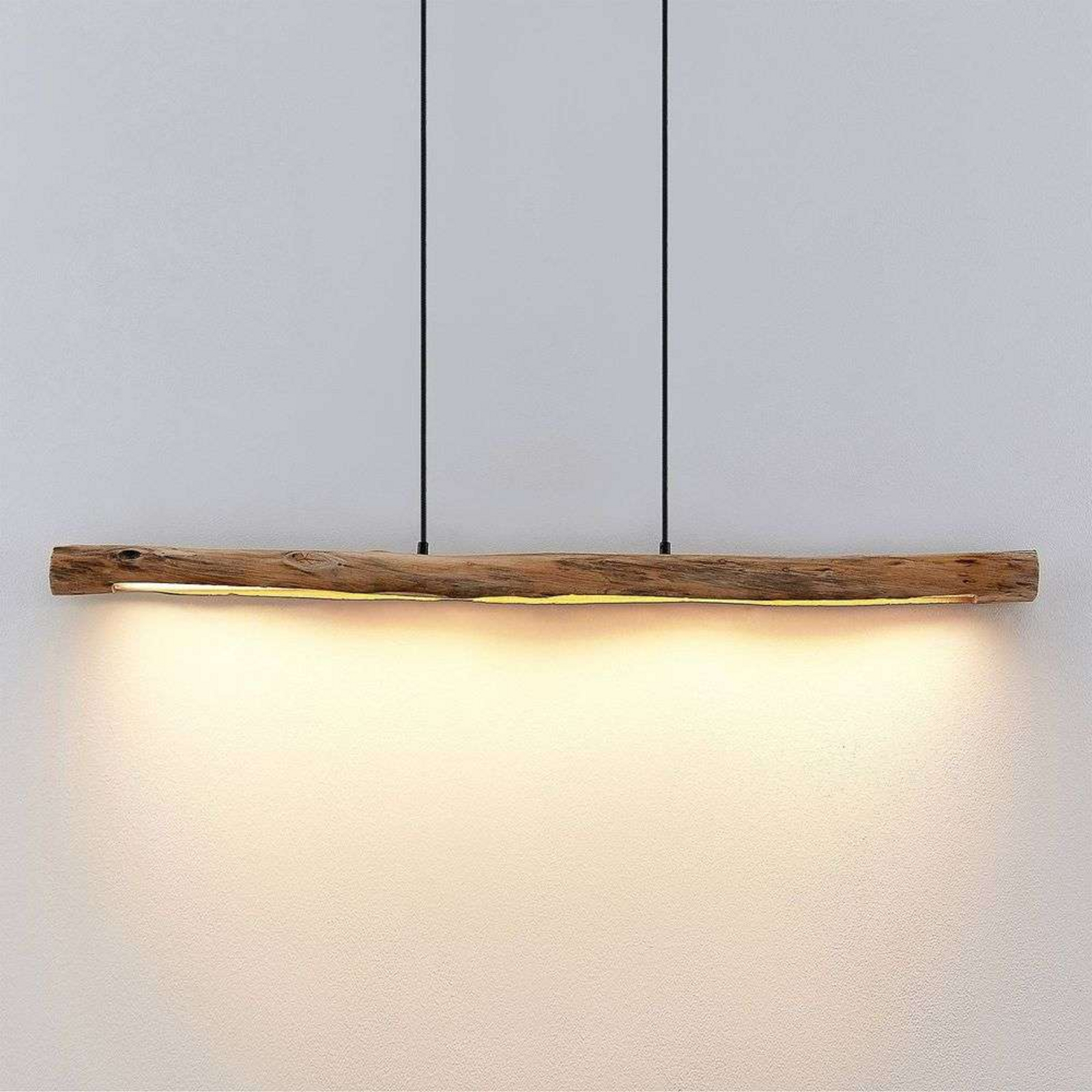 Nekala LED Candeeiro Suspenso Wood - Lindby