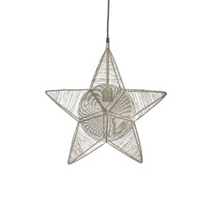 PR Home Rigel estrella deco metal Ø 50 cm plata