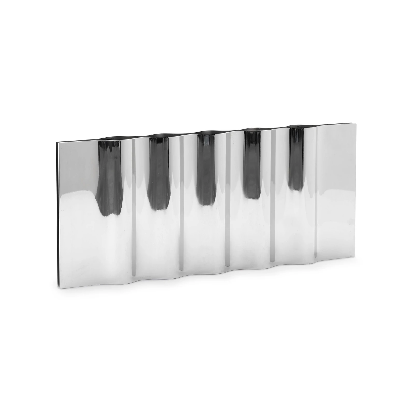 New Works Ripply Candle Holder, Width 33 cm, Stainless Steel