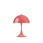 LED-Akkulampe Panthella 250 korallenrot IP44 Louis Poulsen