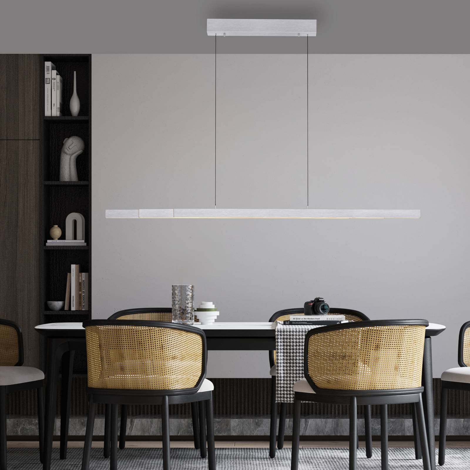 Paul Neuhaus LED-Hängelampe Adriana Comfort Lift, alu, CCT günstig online kaufen