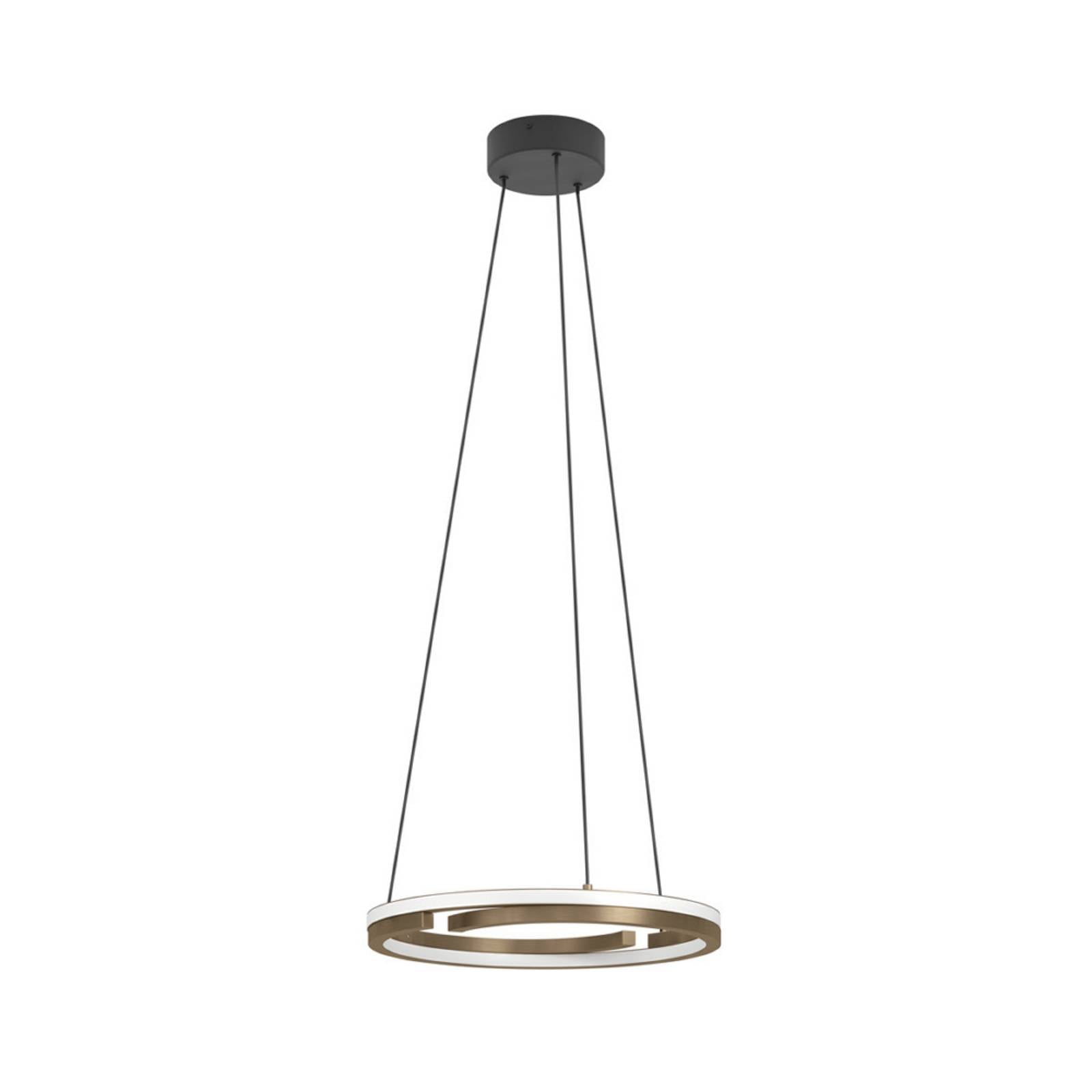 EGLO LED-Hängeleuchte MEZZOMONTE, bronze, Ø 48 cm, CCT