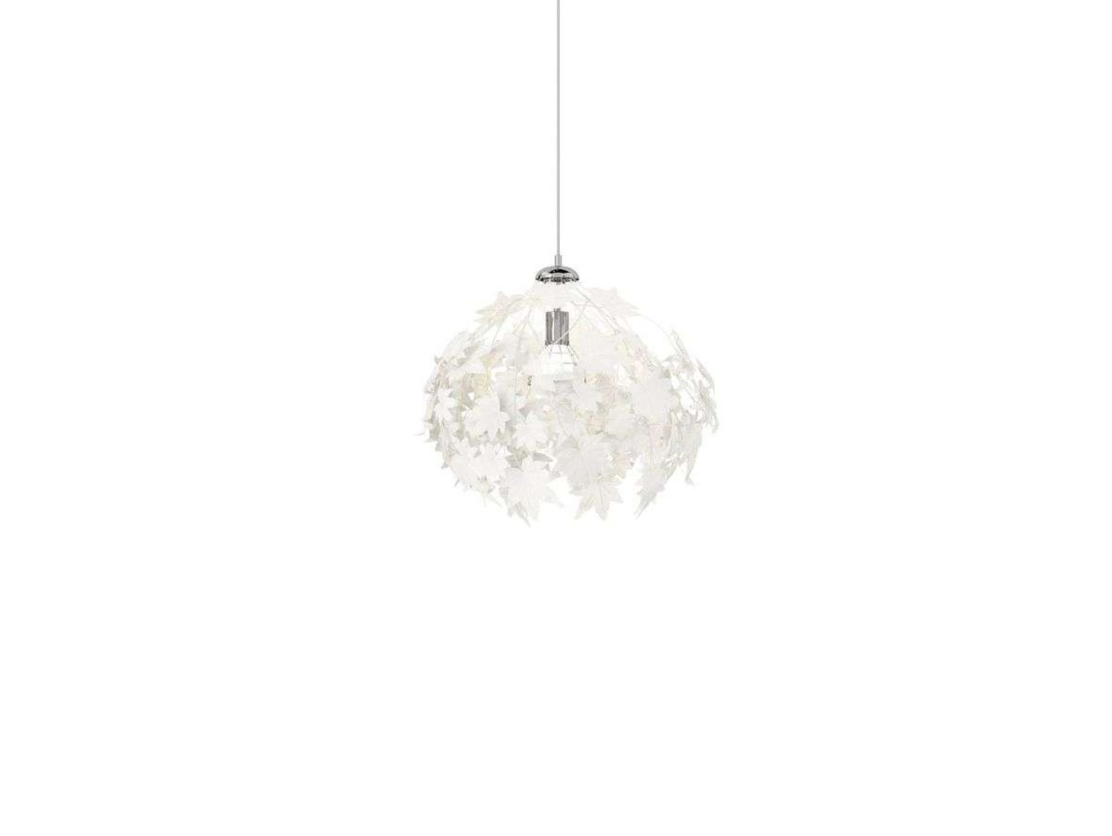 Maple Pendel Ø38 White/Chrome - Lindby