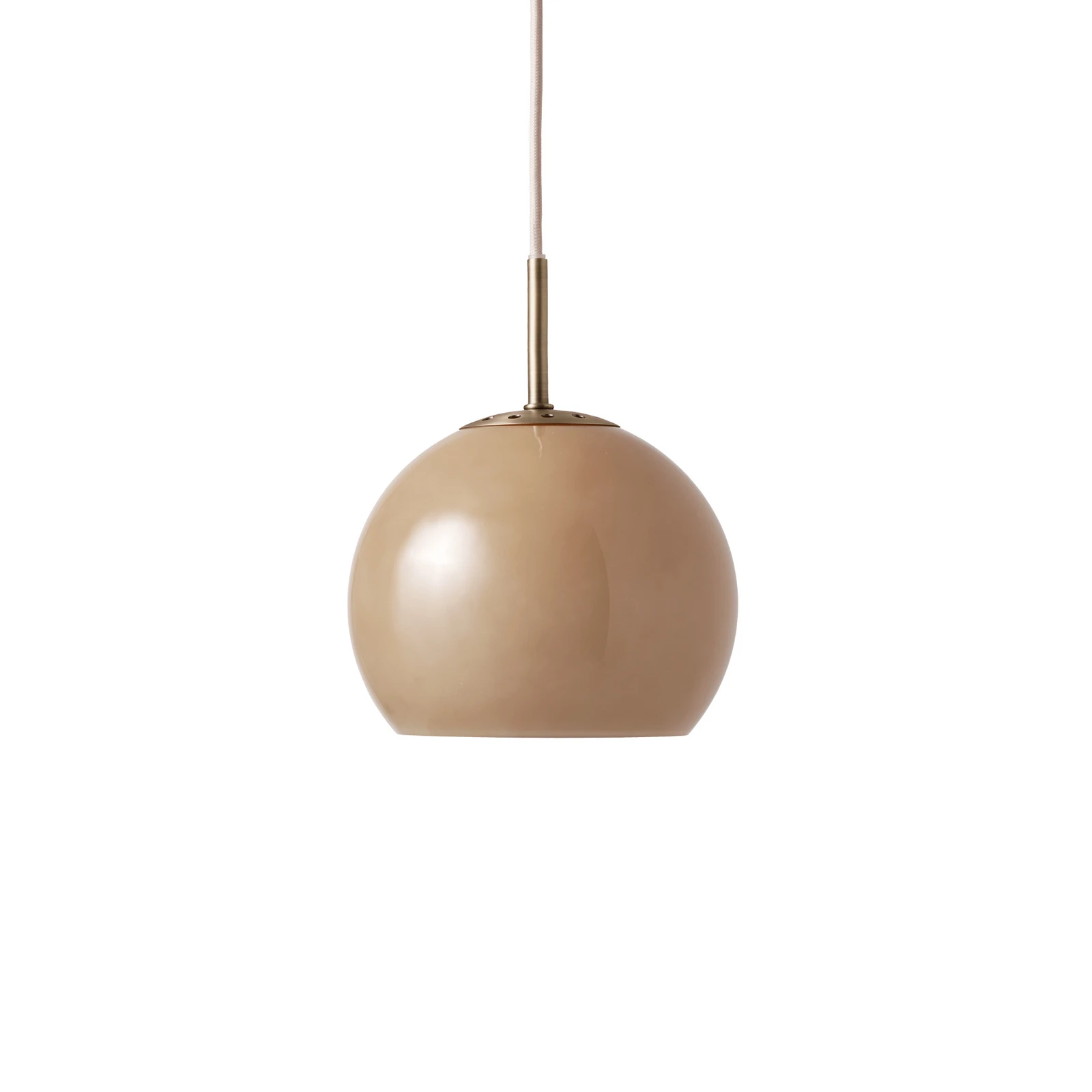 FRANDSEN hanglamp Ball Glass, cappuccino, Ø 25 cm