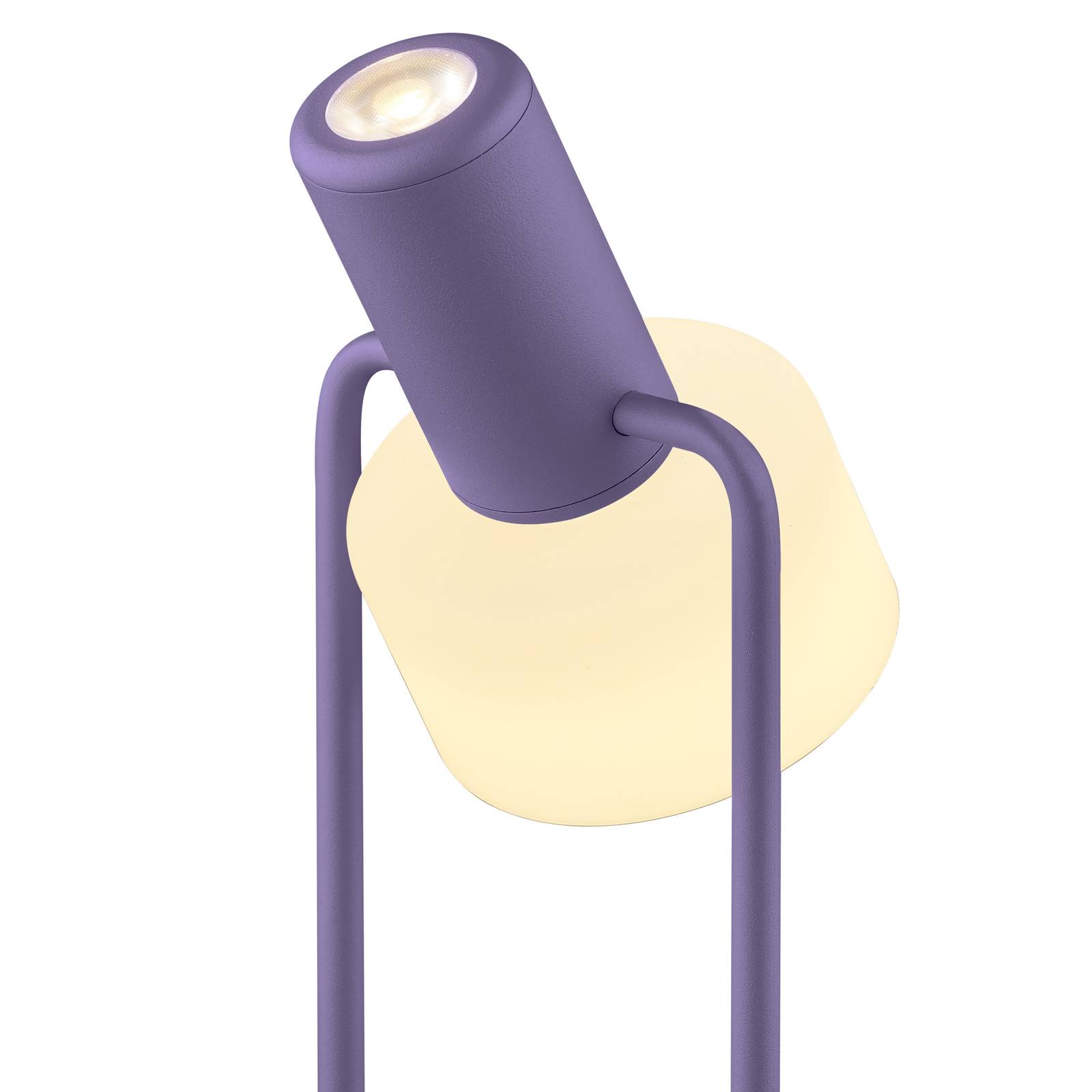 HELL Lampe de table LED Banji, violet, hauteur 37 cm, variateur tactile