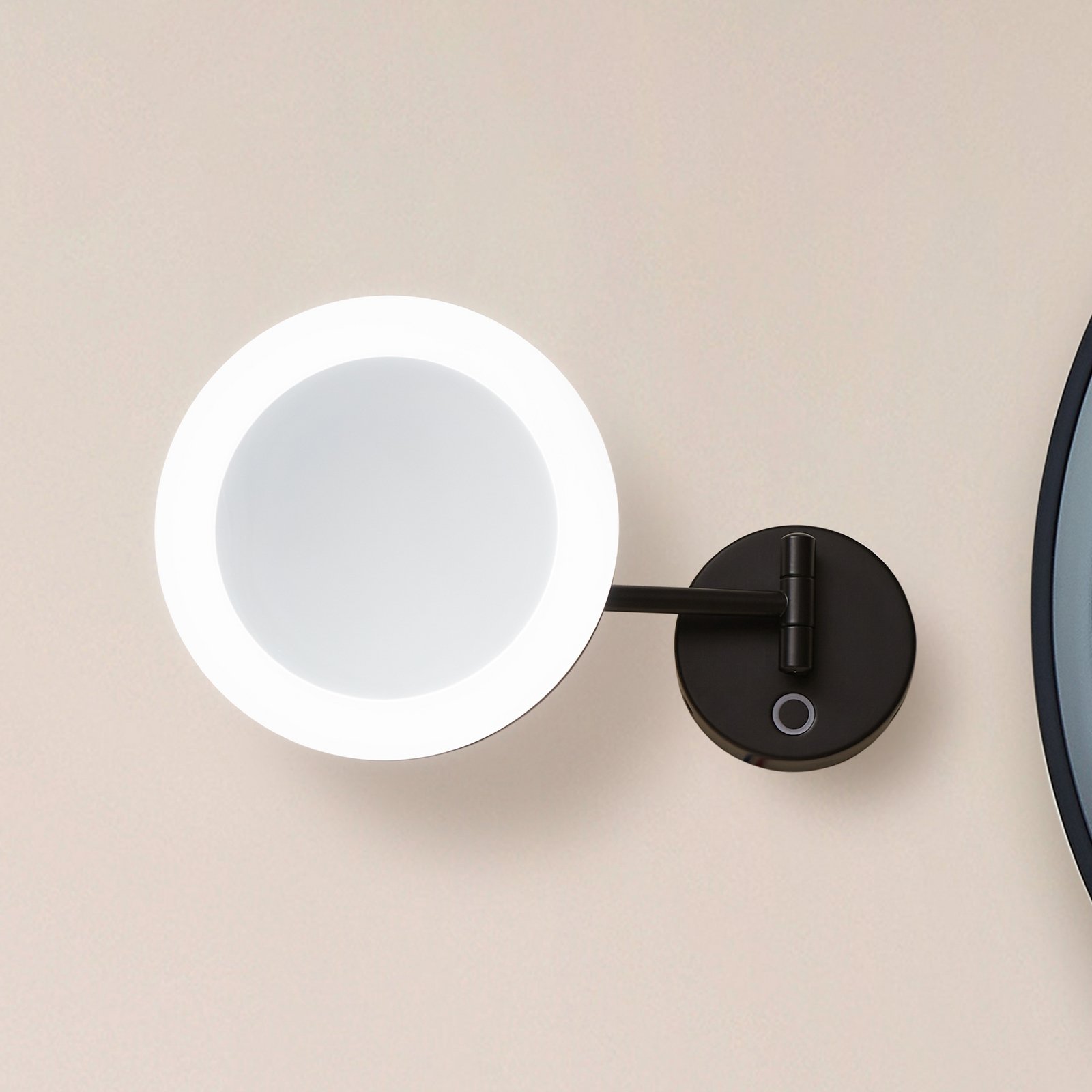 Fyria LED Espelho/Candeeiro de Parede CCT IP44 Preto - Lucande