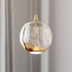 Lampa wisząca LED Hayley szklana kula 1-pkt. złota