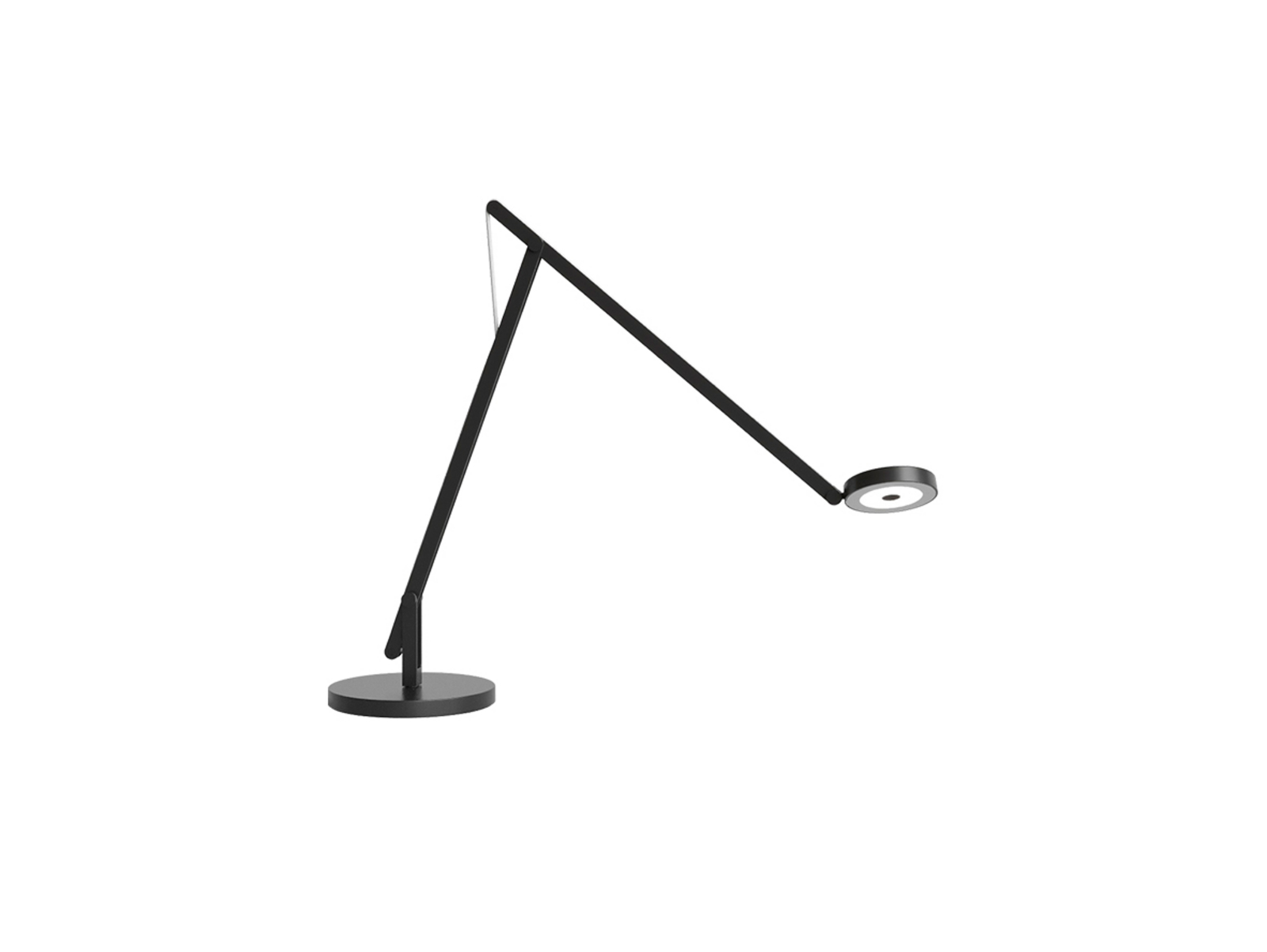 String T1 Stolna lampa DTW Matt Crna/Srebro - Rotaliana