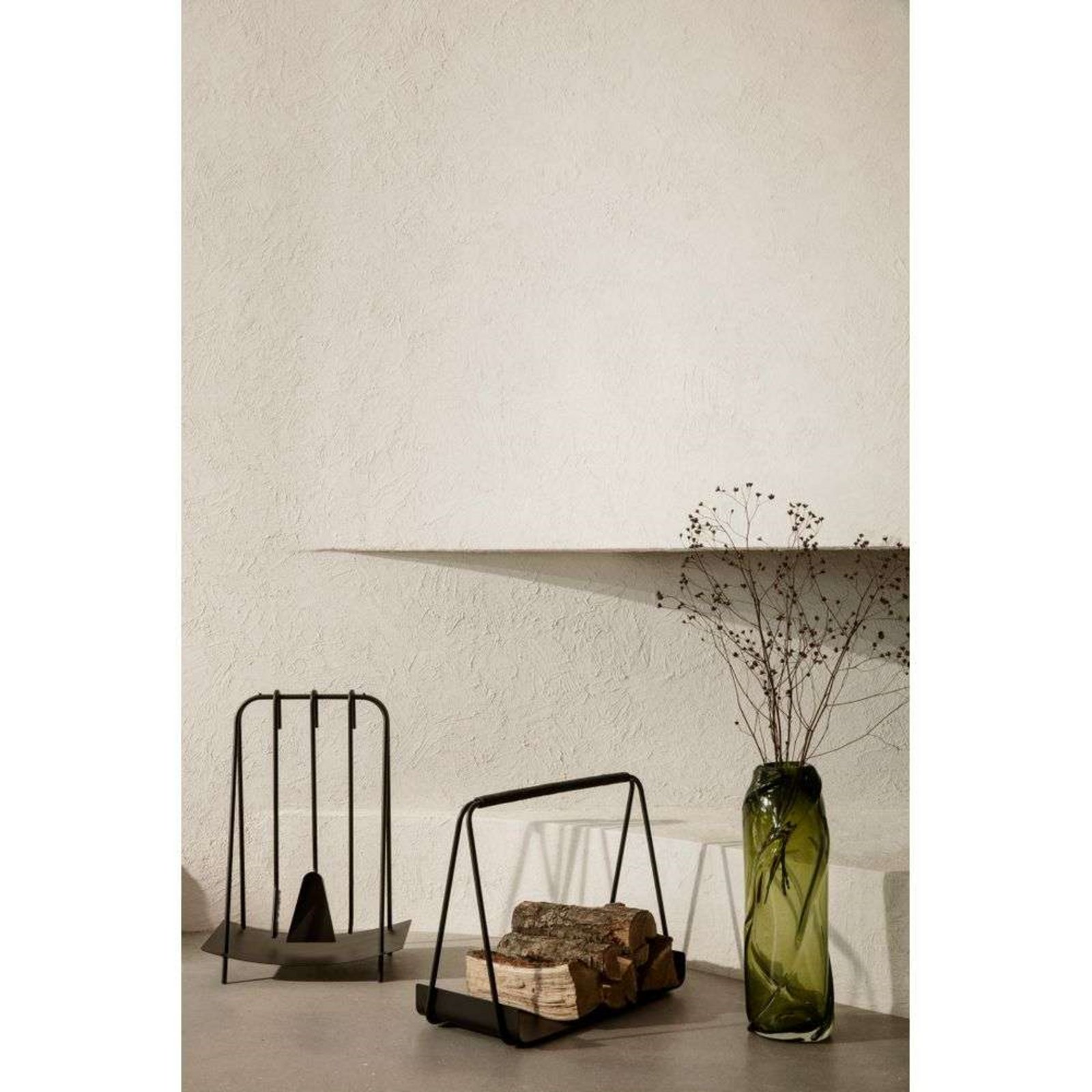 Port Fireplace Tools Black - Ferm Living