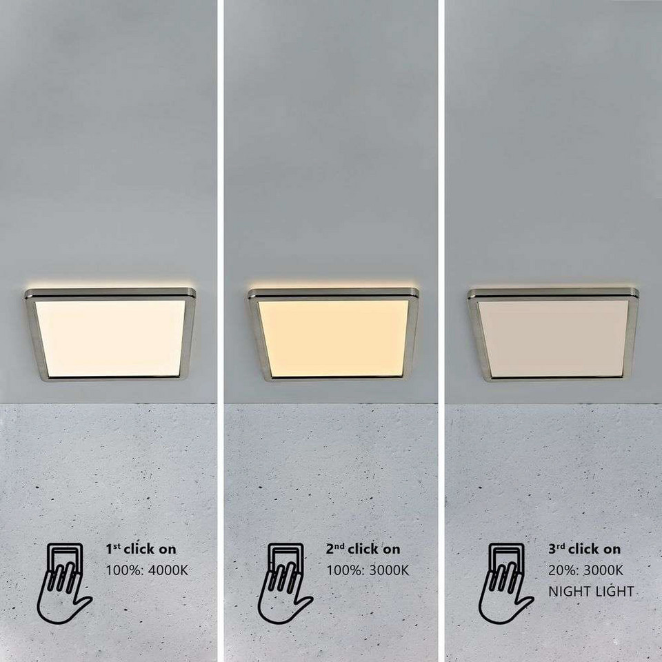 Nordlux Oja 29 Square taklampa, metallisk från Nordlux