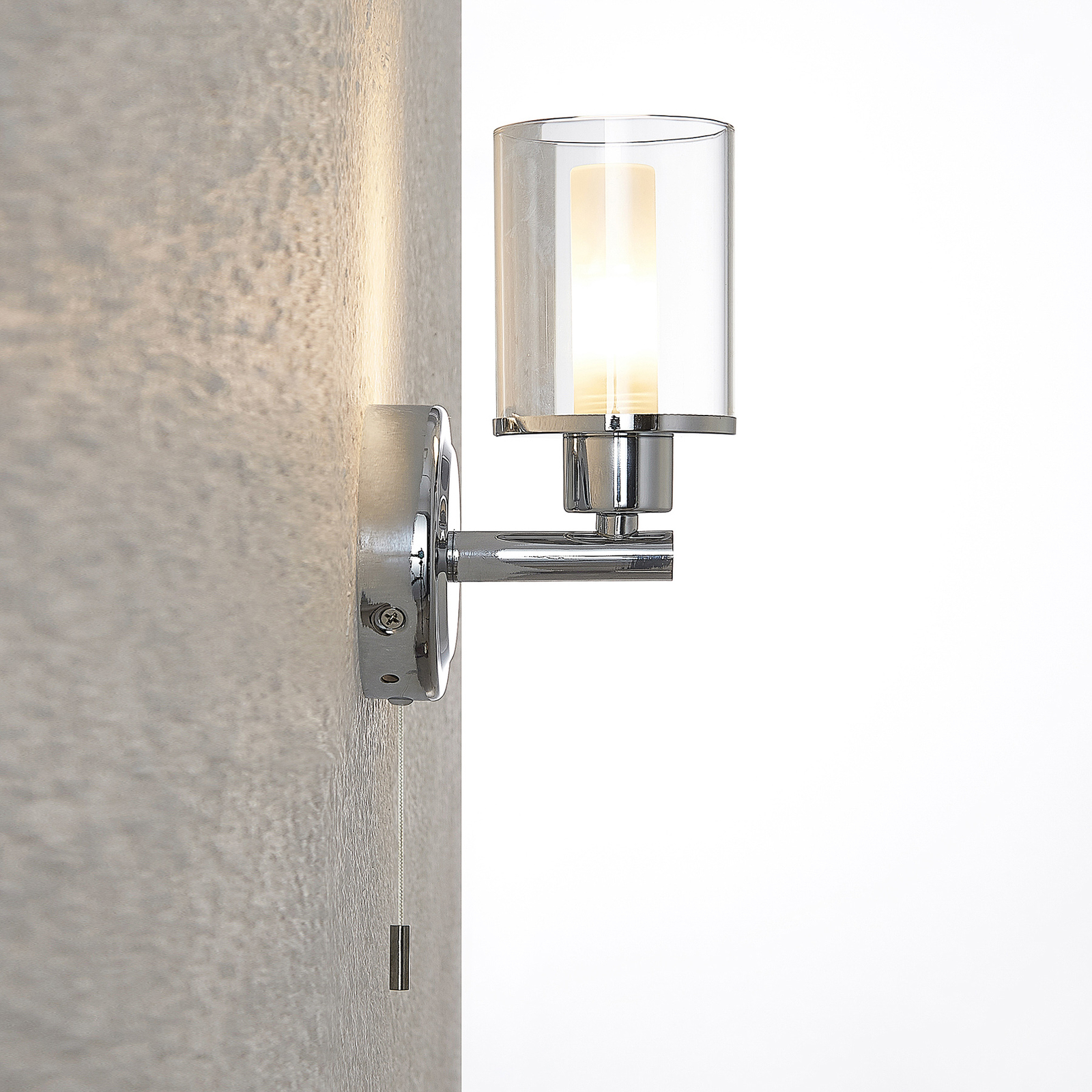 Vinza Wandleuchte Chrome/Clear - Lindby