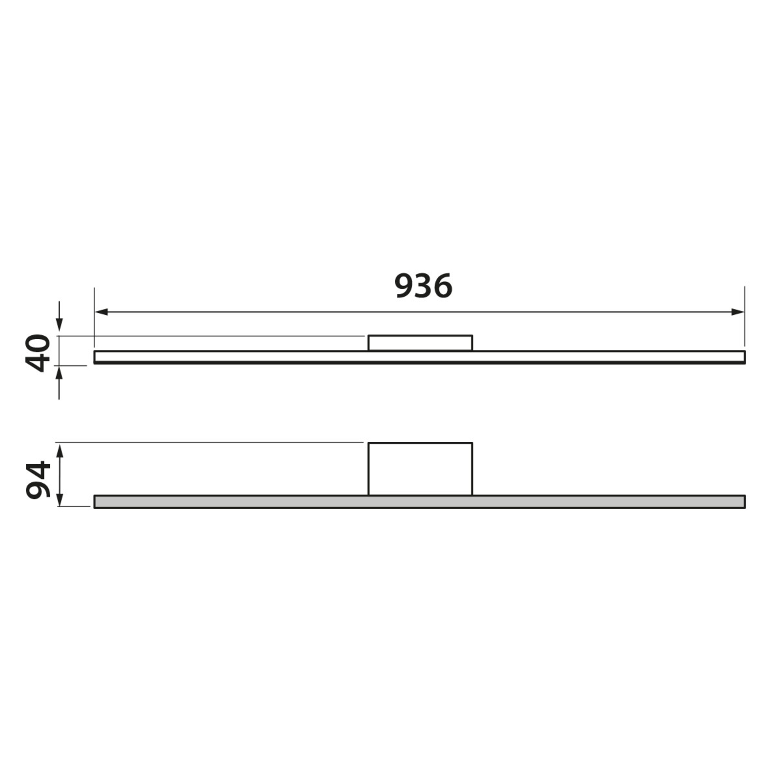 GROSSMANN Forte LED-Wandleuchte in Aluminium