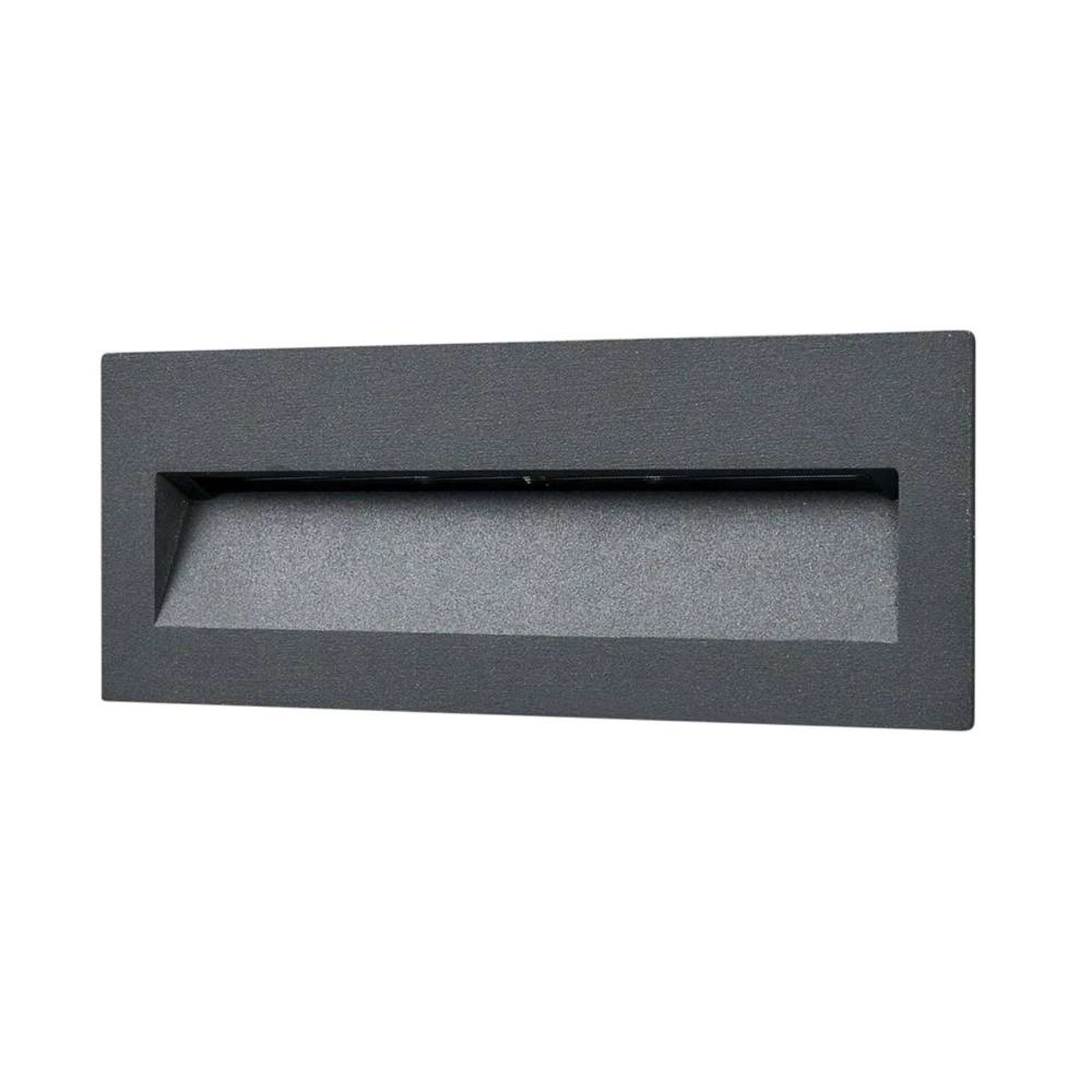 Loya Long Candeeiro de Parede Embutido no Exterior IP54 Dark Grey - Lucande