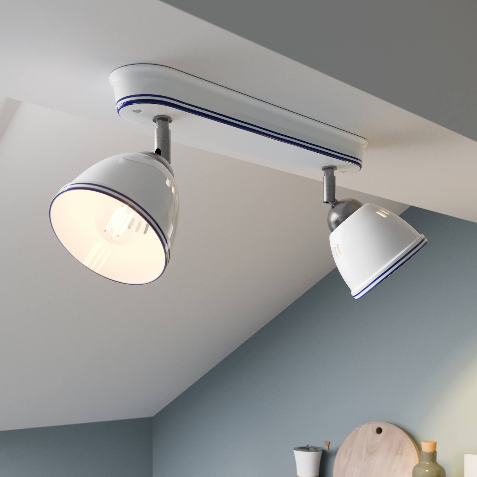 Lindby Eneas takspotlight, 2 lampor