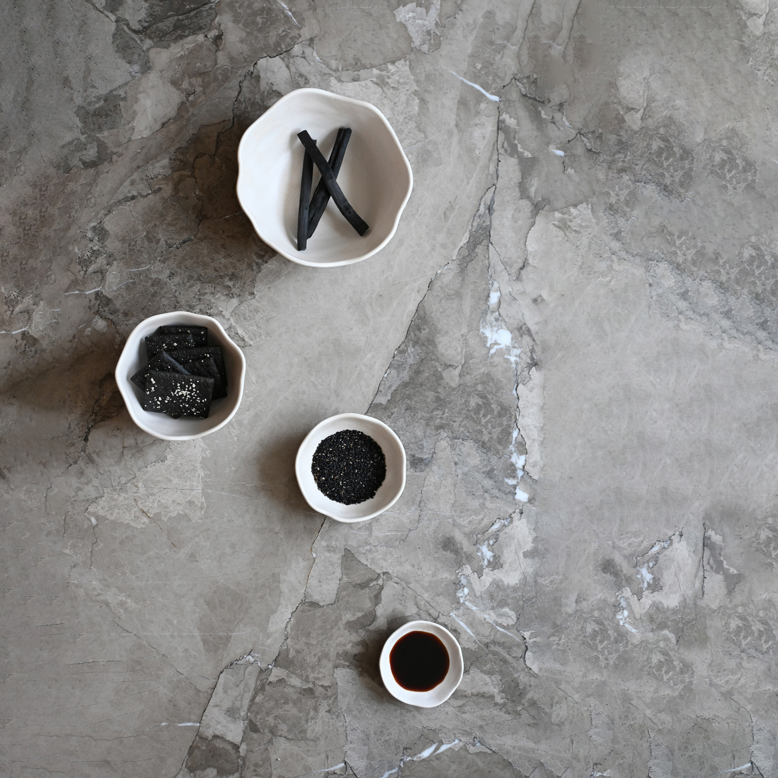 Miska Native, wysokość 3 cm, zestaw 4 sztuk, biała – 101 Copenhagen