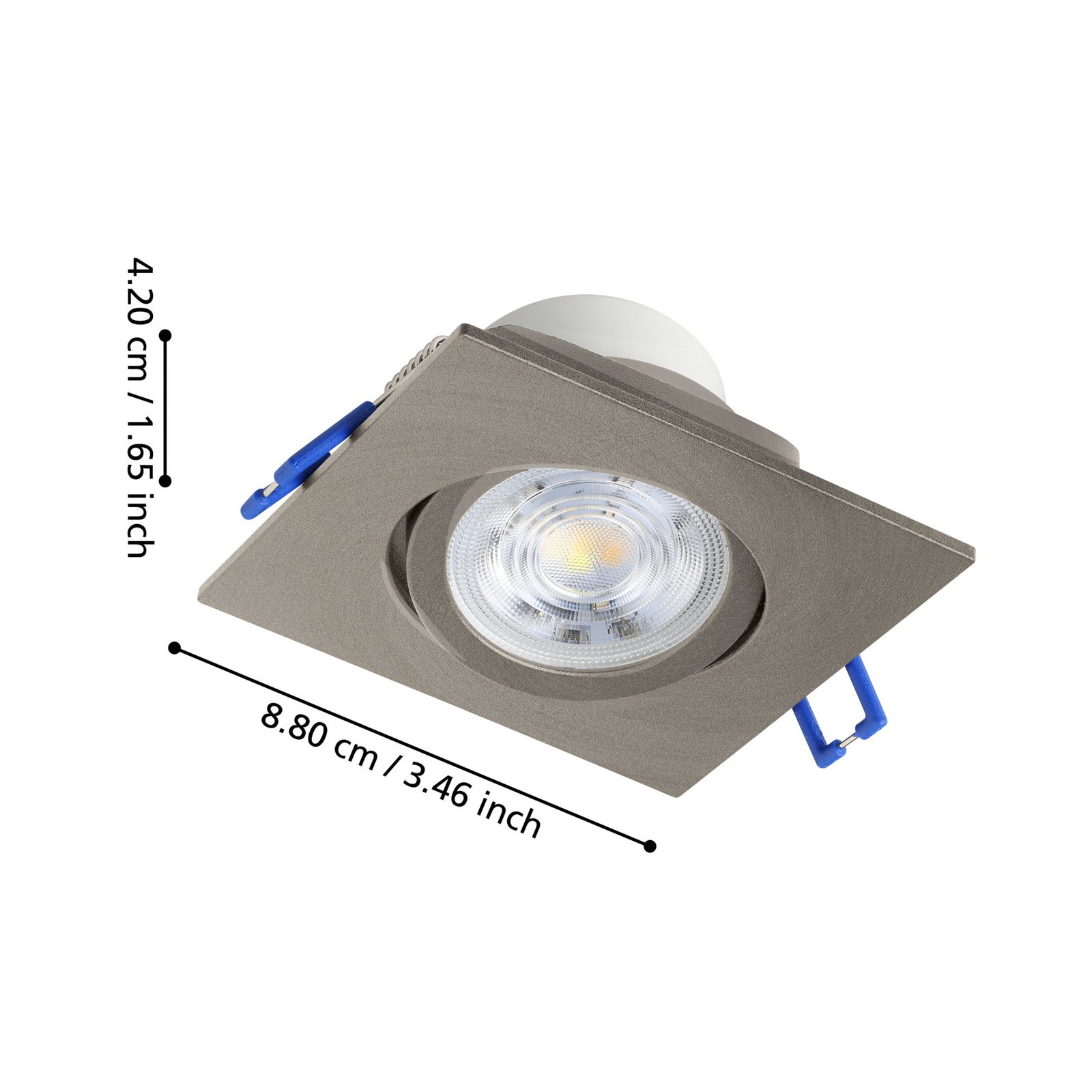 Reflektor wpuszczany Saliceto 2 700 K nikiel Reflektor wpuszczany Saliceto 2 700 K nikiel