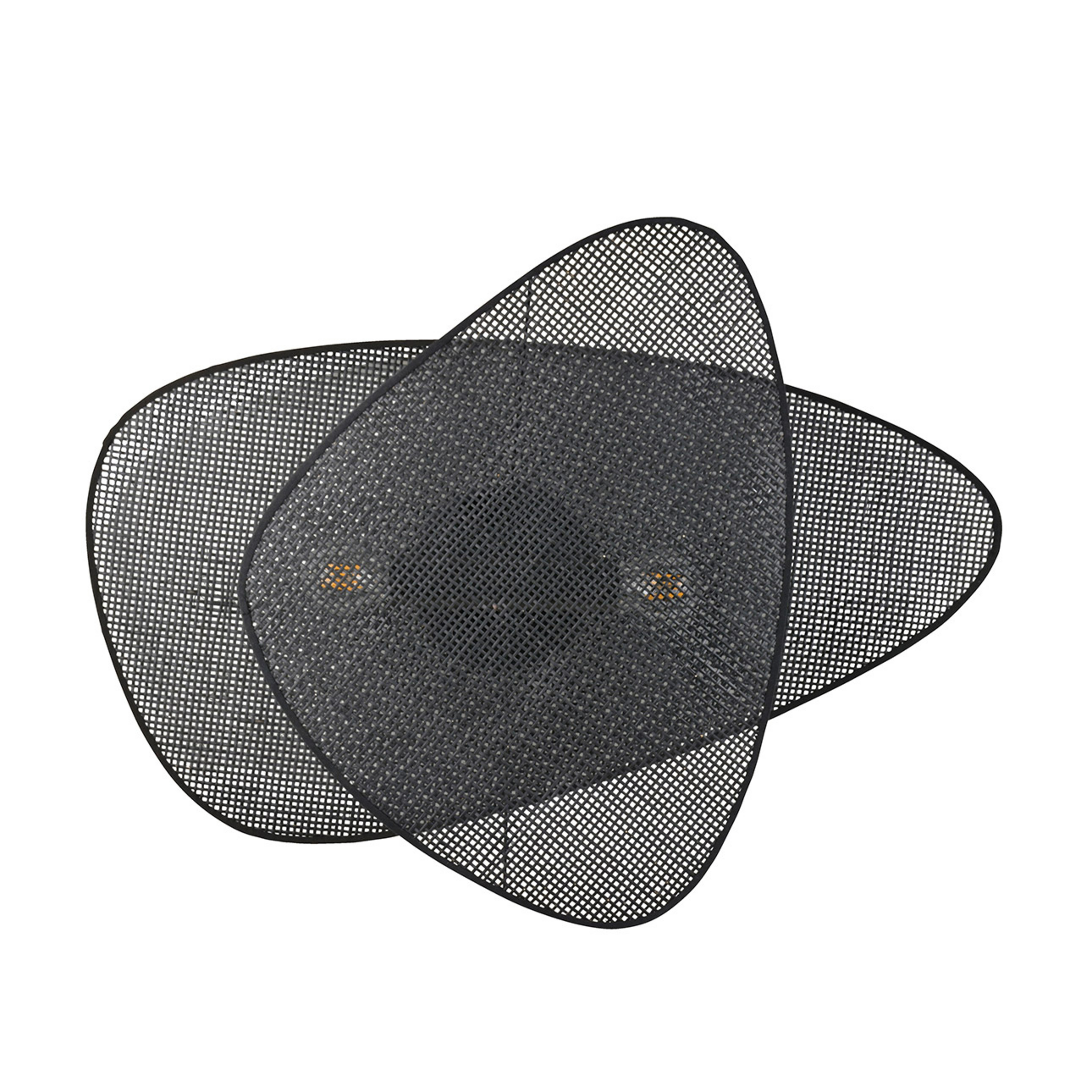 wandlamp Screen, 77 cm hoog, zwart, rotan - MARKET SET