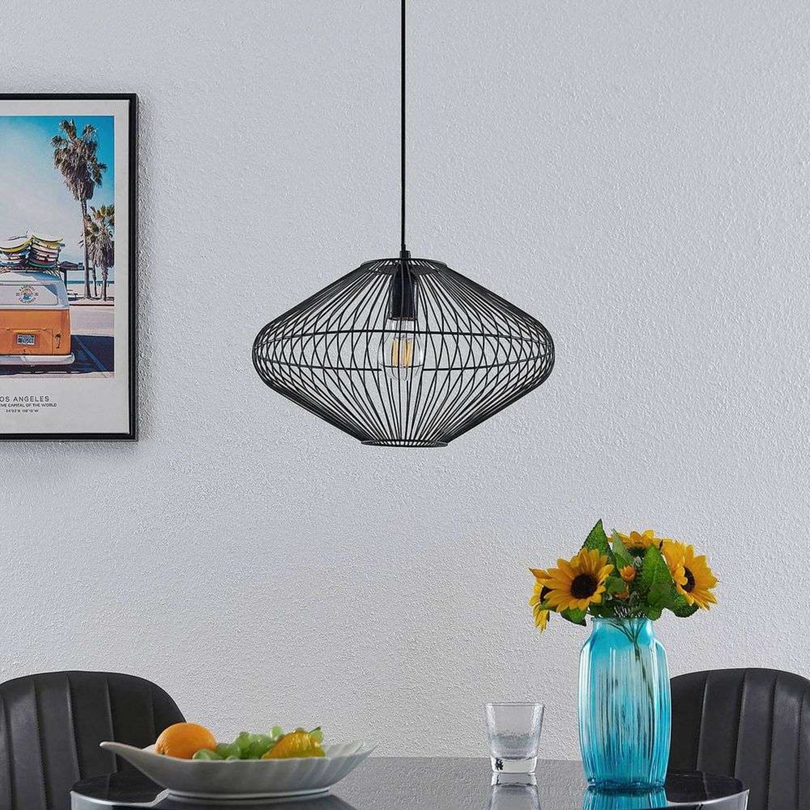 Ubali Pendant Black - Lindby