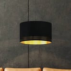 Hängeleuchte Esteperra, schwarz/gold