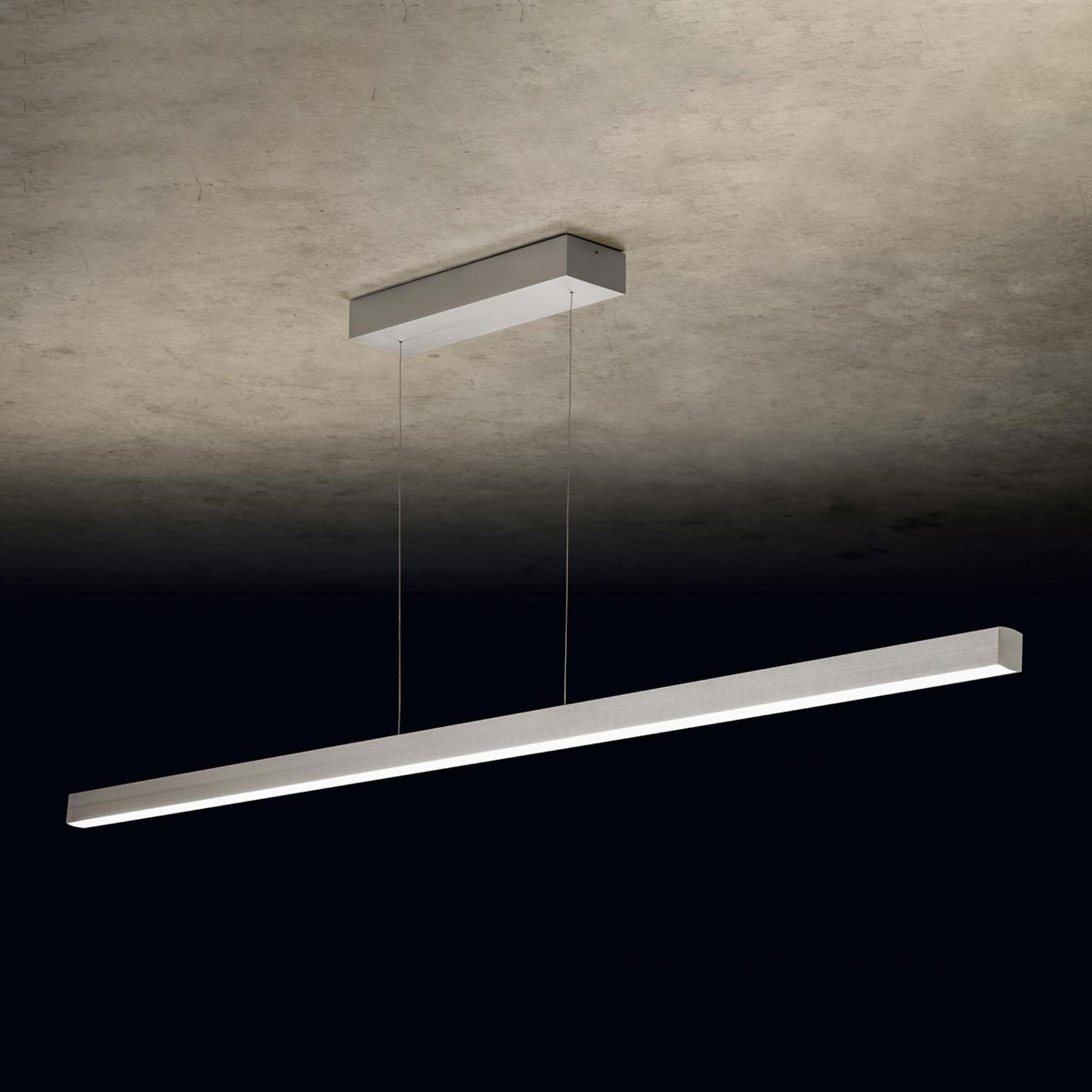 Holtkötter Xena L LED hanging light, 160 cm silver