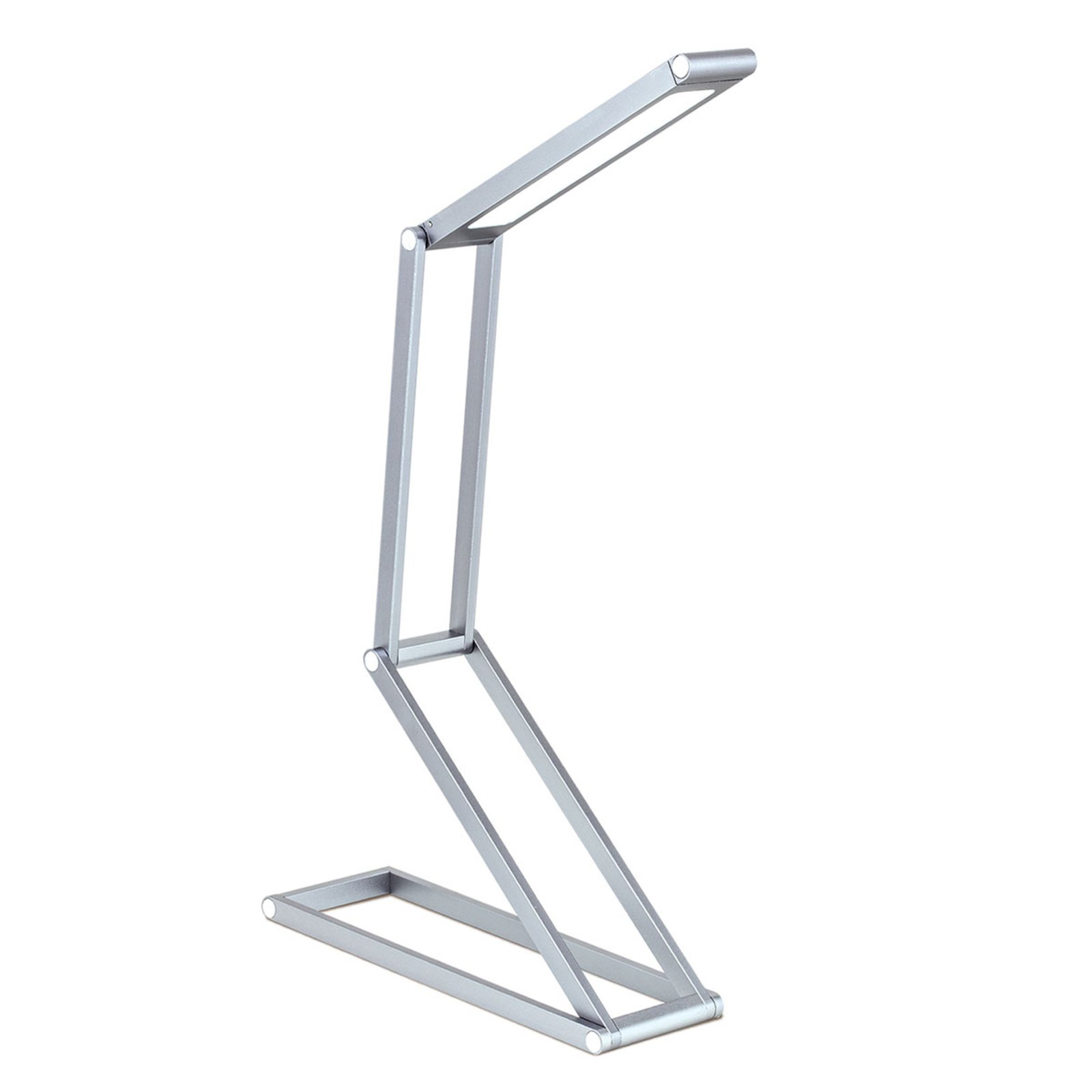 Lampe de table LED rechargeable Falto, anthracite, aluminium, réglable