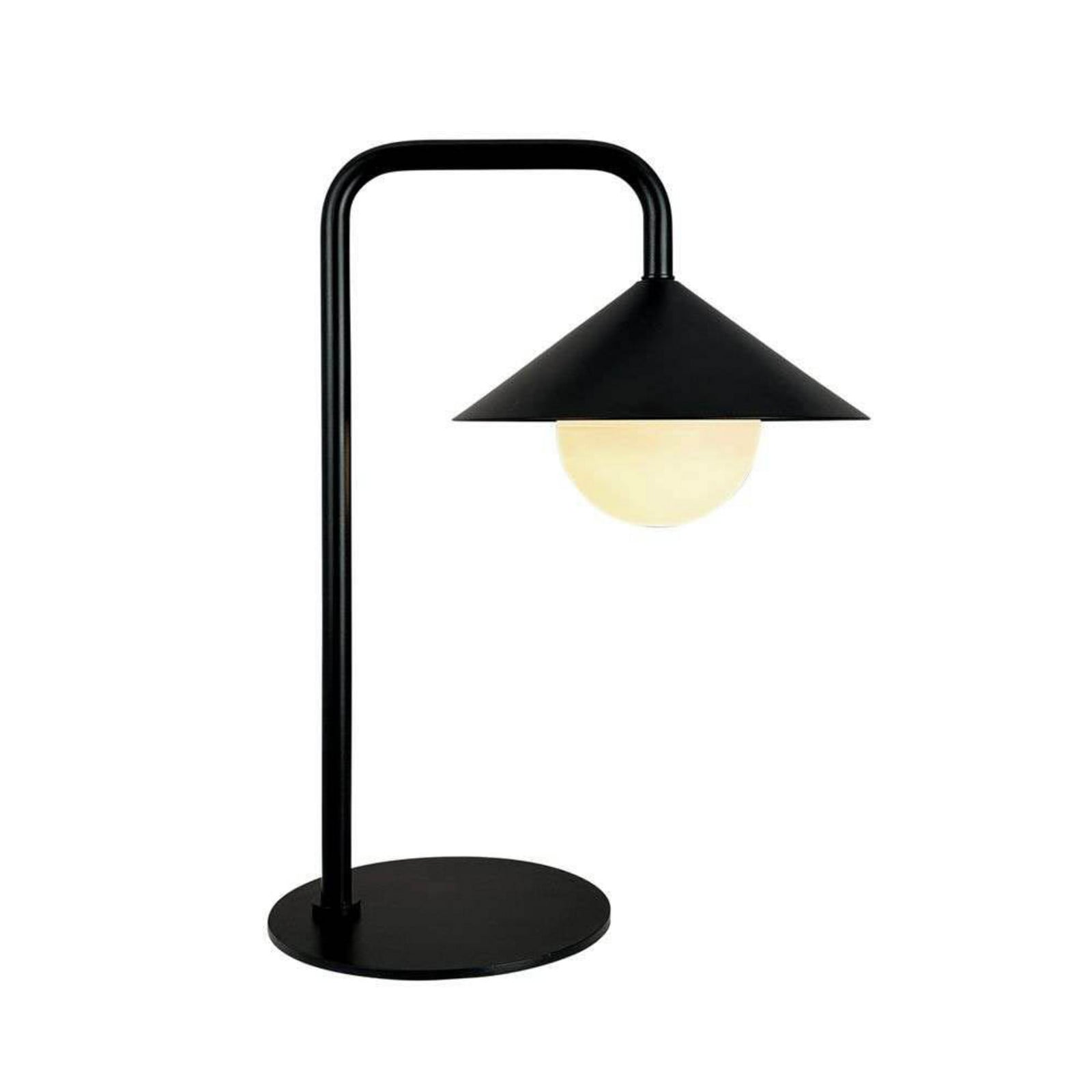 Nova LED-bordslampa med batteri, matt svart Dyberg Larsen - Terrass - Skandinavisk - Metall - Med en ljusk&auml;lla