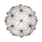 C'EST LA VIE stropna svjetiljka, crna, Ø 47 cm, 2 svjetla, E27