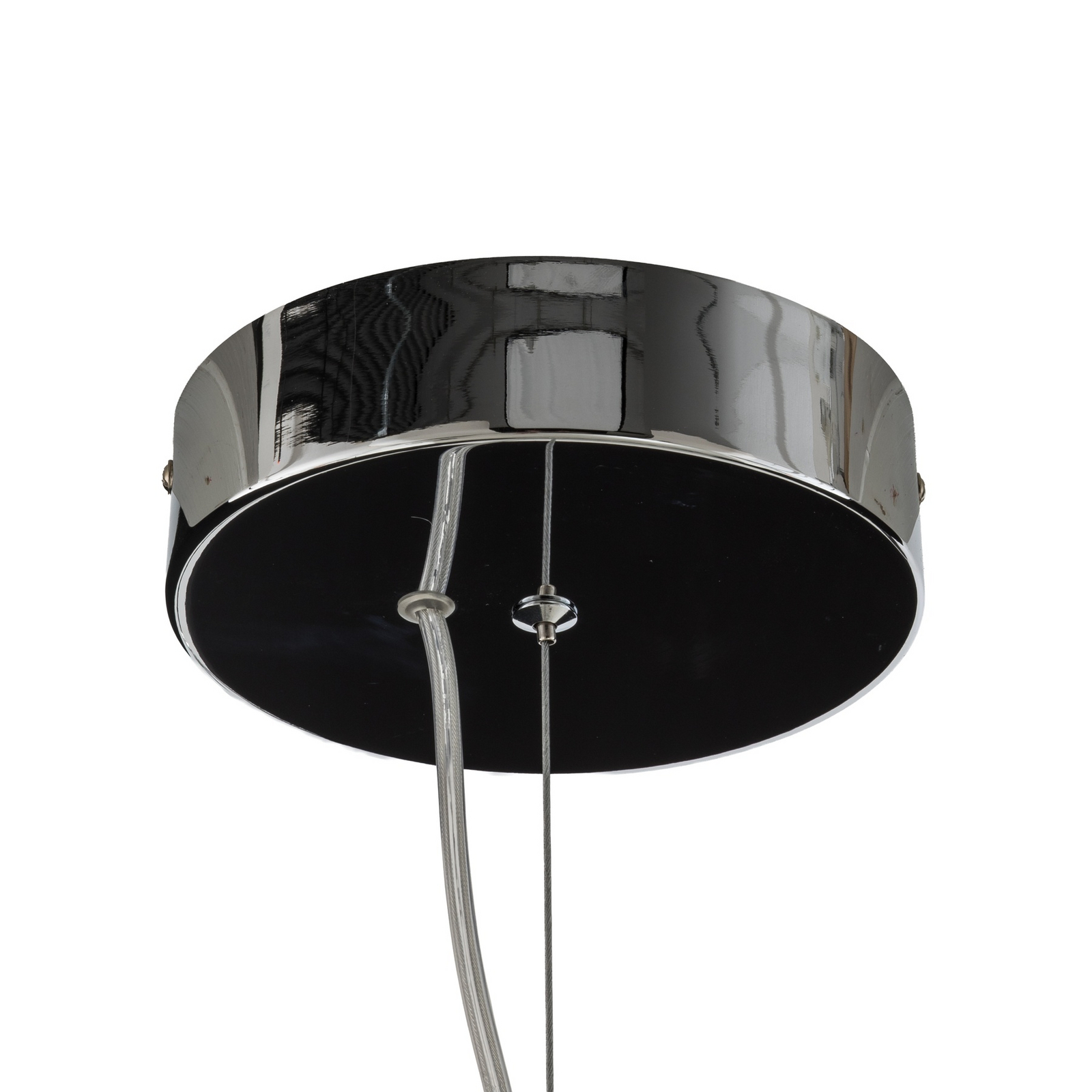 Bolla LED pendant light, chrome/smoke grey, glass, length 79.5 cm Bolla LED pendant light, chrome/smoke grey, glass, length 79.5 cm