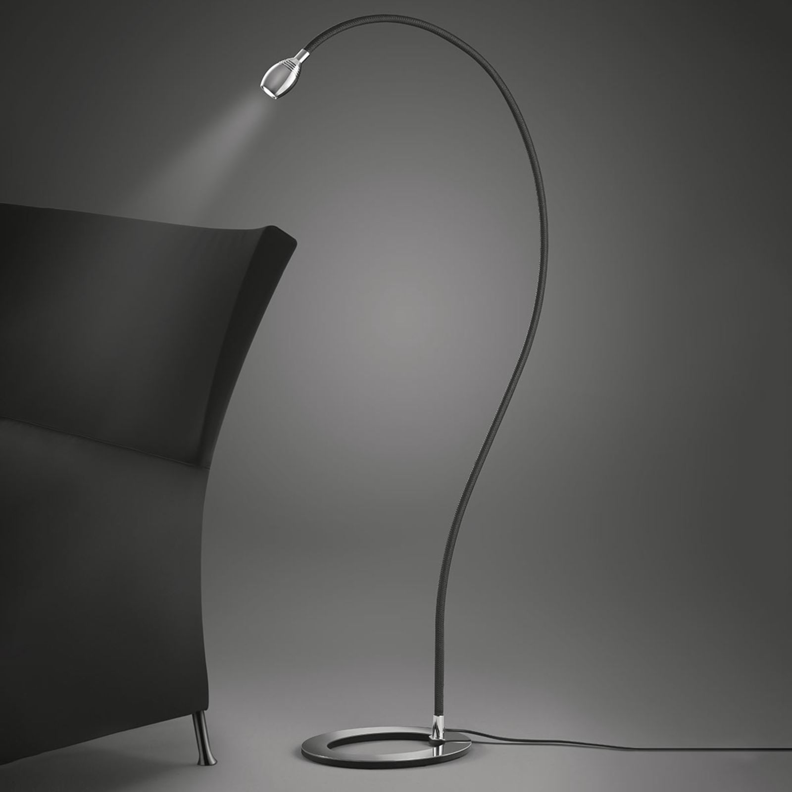 Baulmann 24.345 LED-Stehlampe Flexarm mit Textil